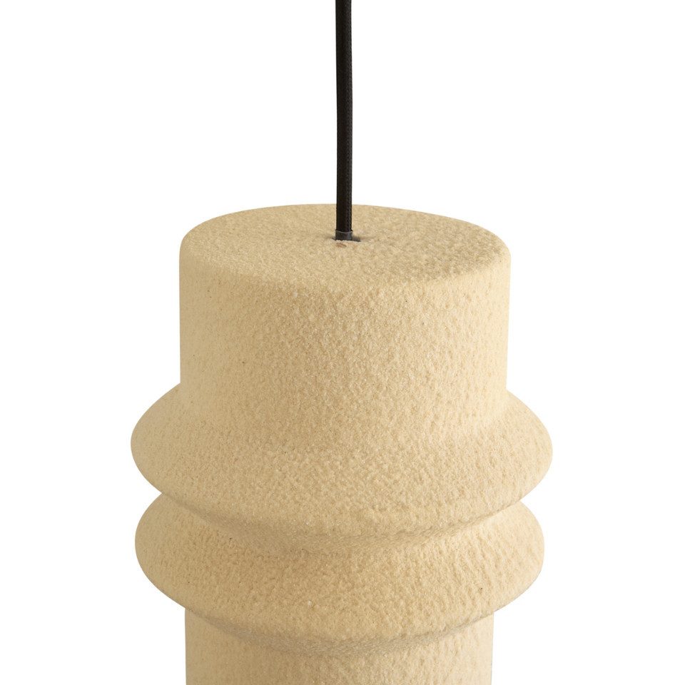 Qazqa Pendelleuchte Monti, ohne Leuchtmittel, Kaltweiß, QAZQA Hängeleuchte, e27, Beige, Stahl, Retro