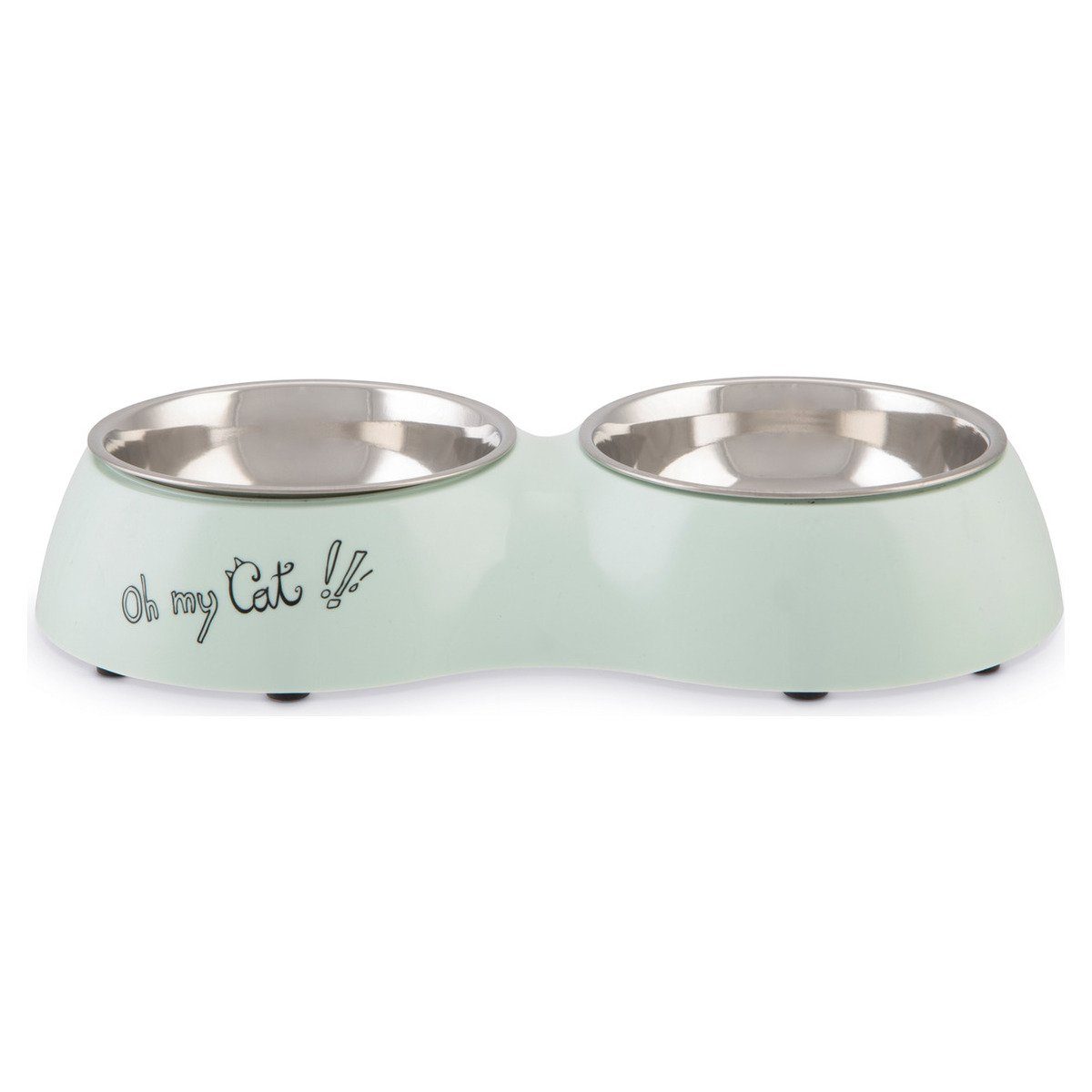 Napf-Set Katzen Doppelnapf Oh My Cat mint
