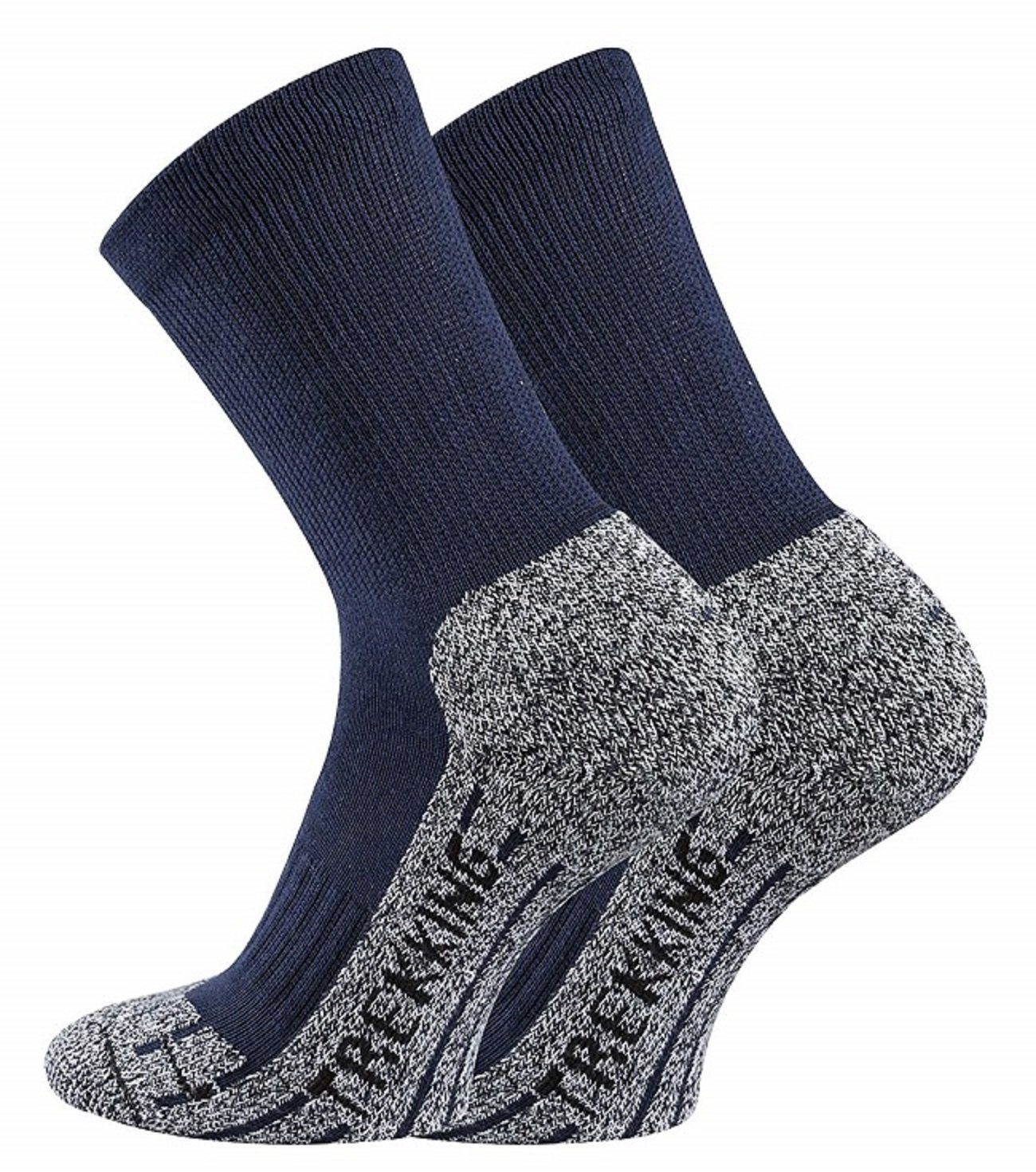 TippTexx 24 Wandersocken 4 Paar Unisex Performance Trekkingsocken, PRIMA KLIMA mit COOLMAX Marine