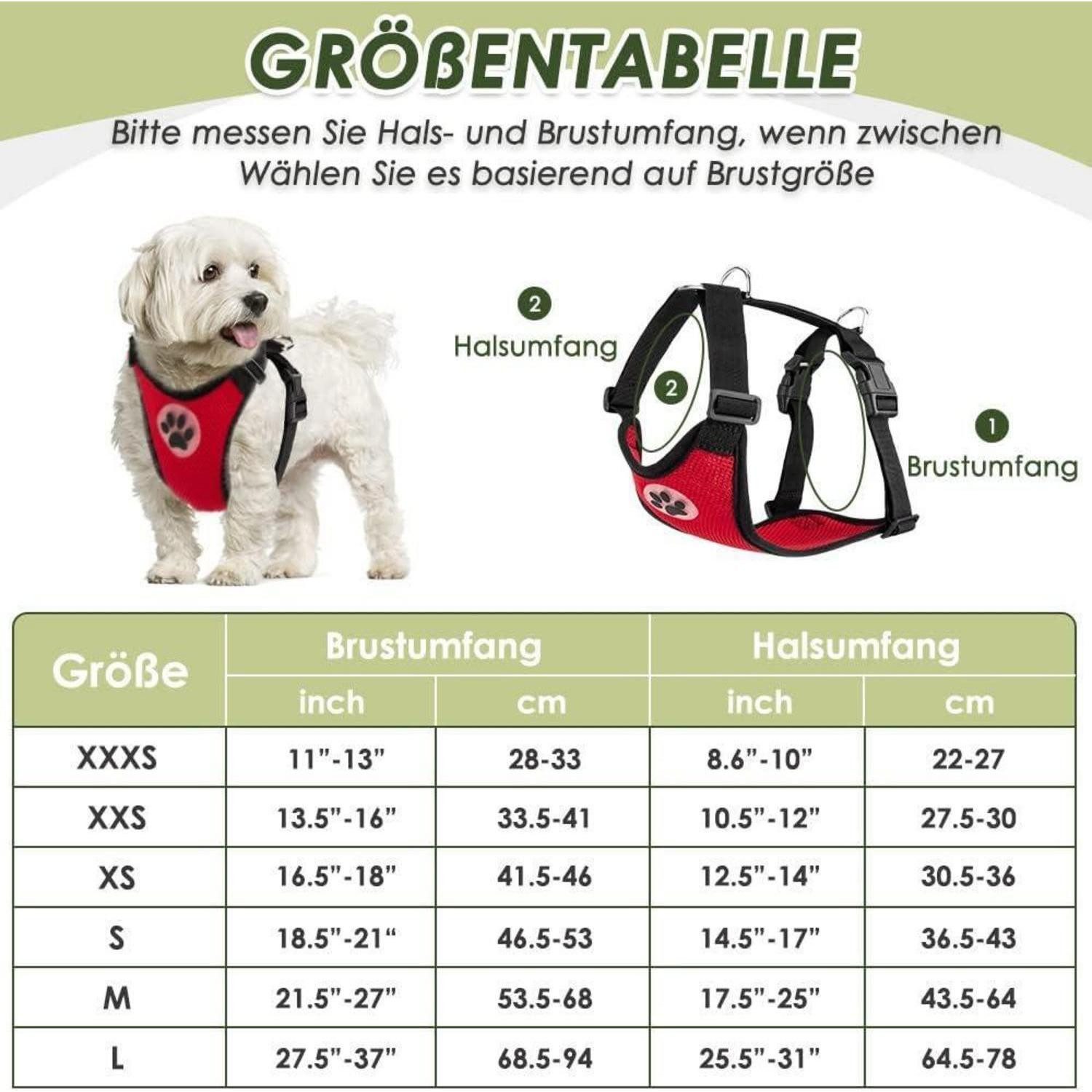 LuxusKollektion Autohundegeschirr Hundegeschirr Sicherheitsgurt Auto Karabinerhaken XS Rot
