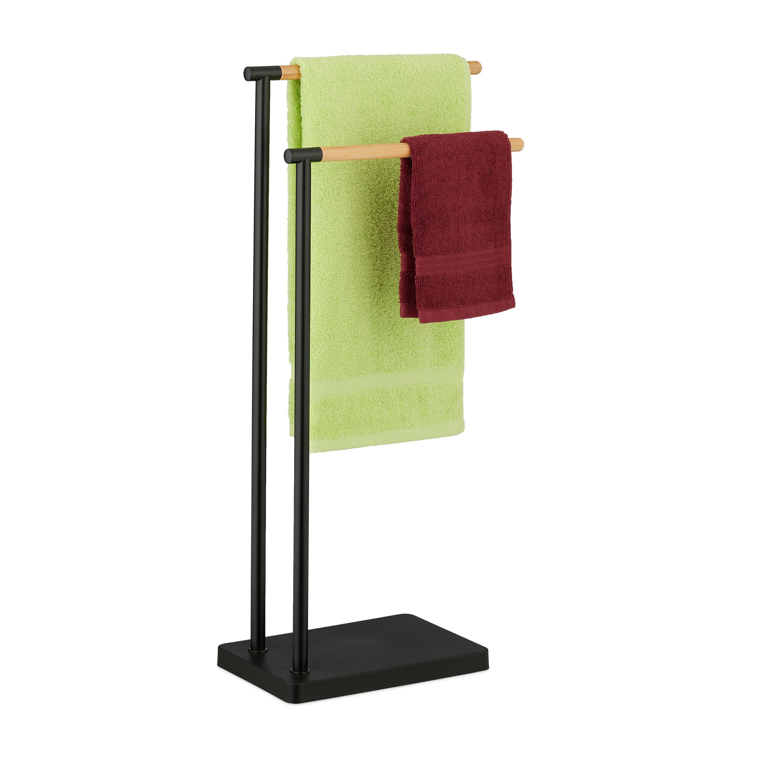 relaxdays Handtuchständer Handtuchhalter stehend günstig online kaufen