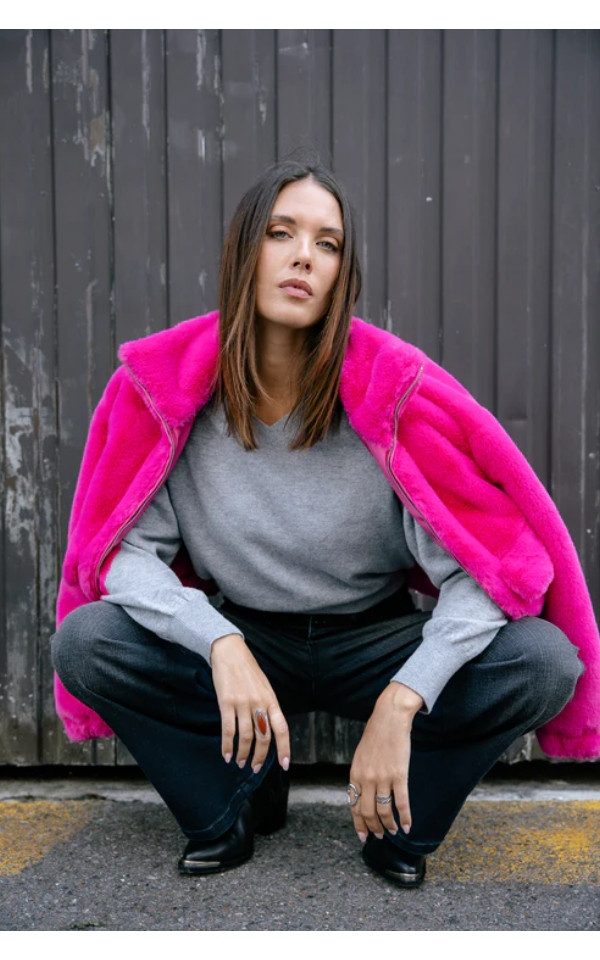 Freeman T. Porter Fellimitatjacke Solly Fur - Teddyjacke - Flauschige Fellj günstig online kaufen