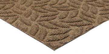 Fußmatte DUNE Leaves Taupe, wash+dry by Kleen-Tex, rechteckig, Höhe: 8 mm