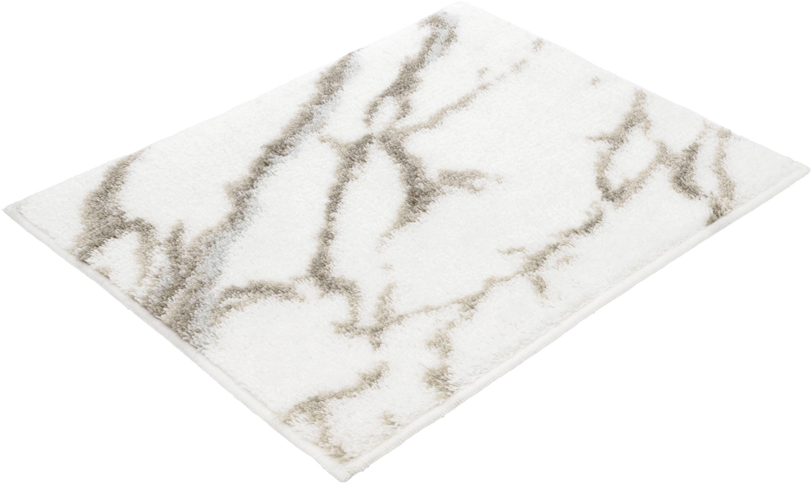 Vossen Badematte »Marble«, Höhe 16 mm, fußbodenheizungsgeeignet, Polyacryl, rechteckig