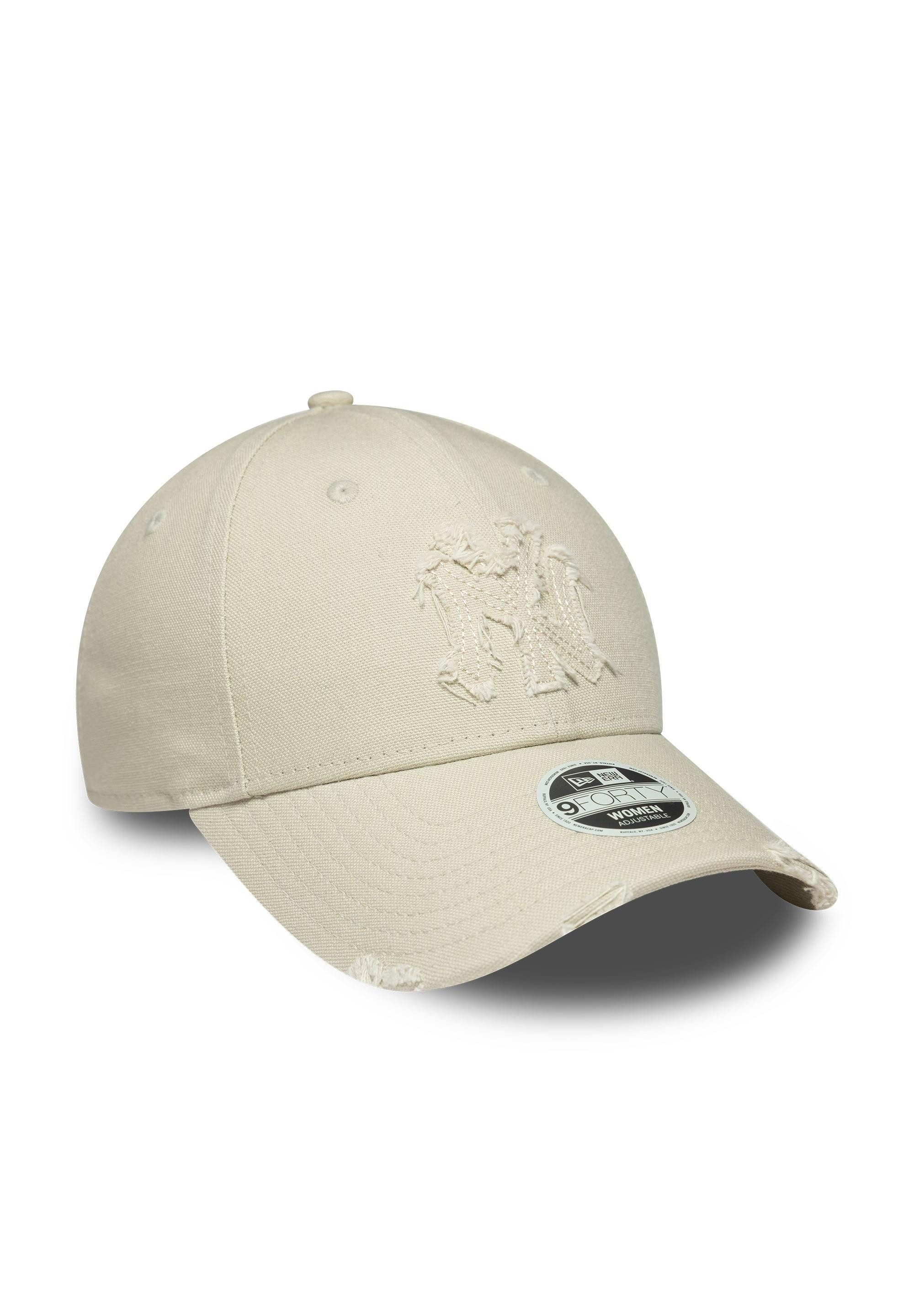 New Era Baseball Cap New York Yankees New Era Distressed 9Forty Women Cap Beige (1-St)