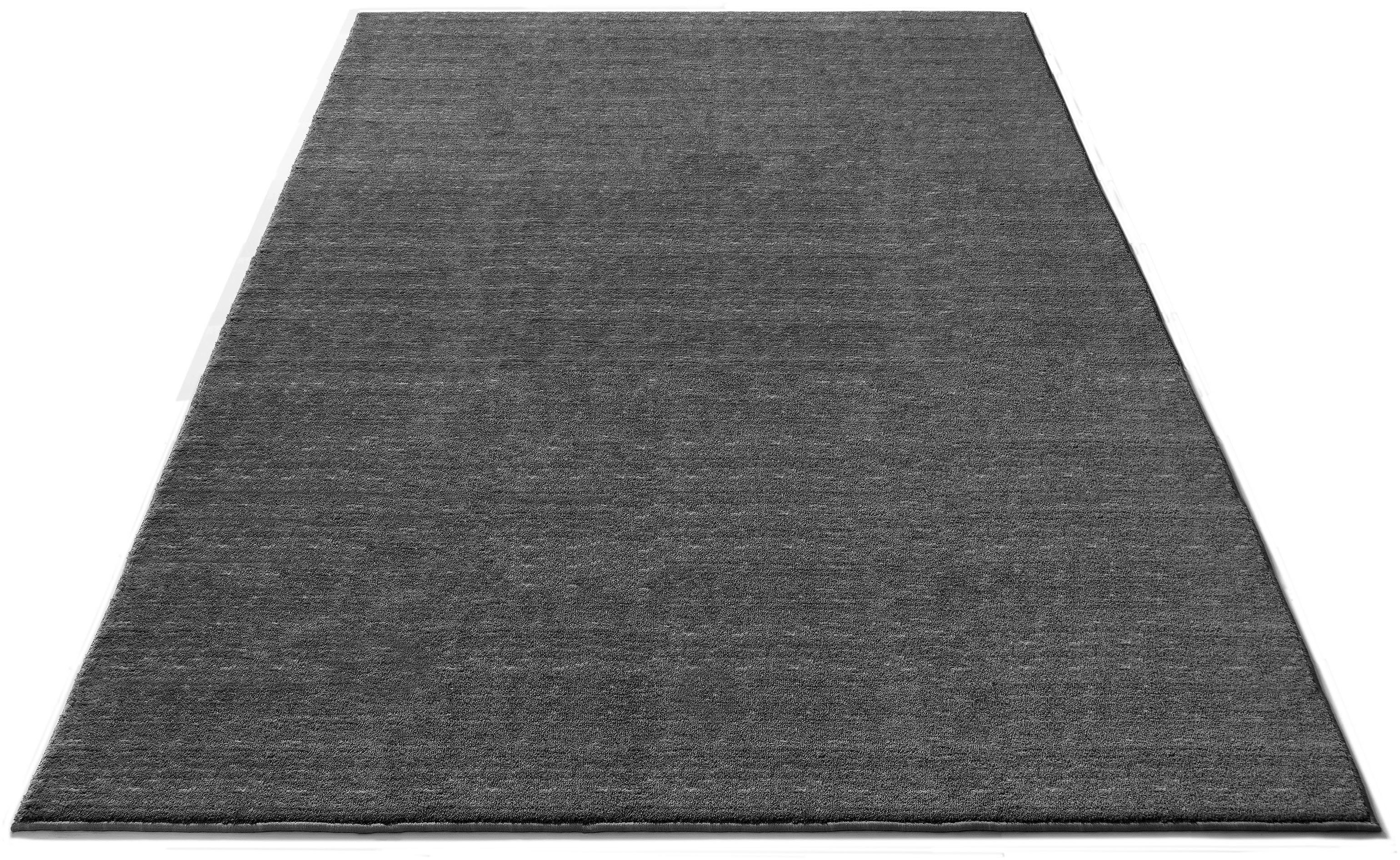 Teppich Grunno, OTTO products, rechteckig, Höhe: 8 mm, Kurzforteppich aus  recyceltem Polyester, weiche Haptik Teppich