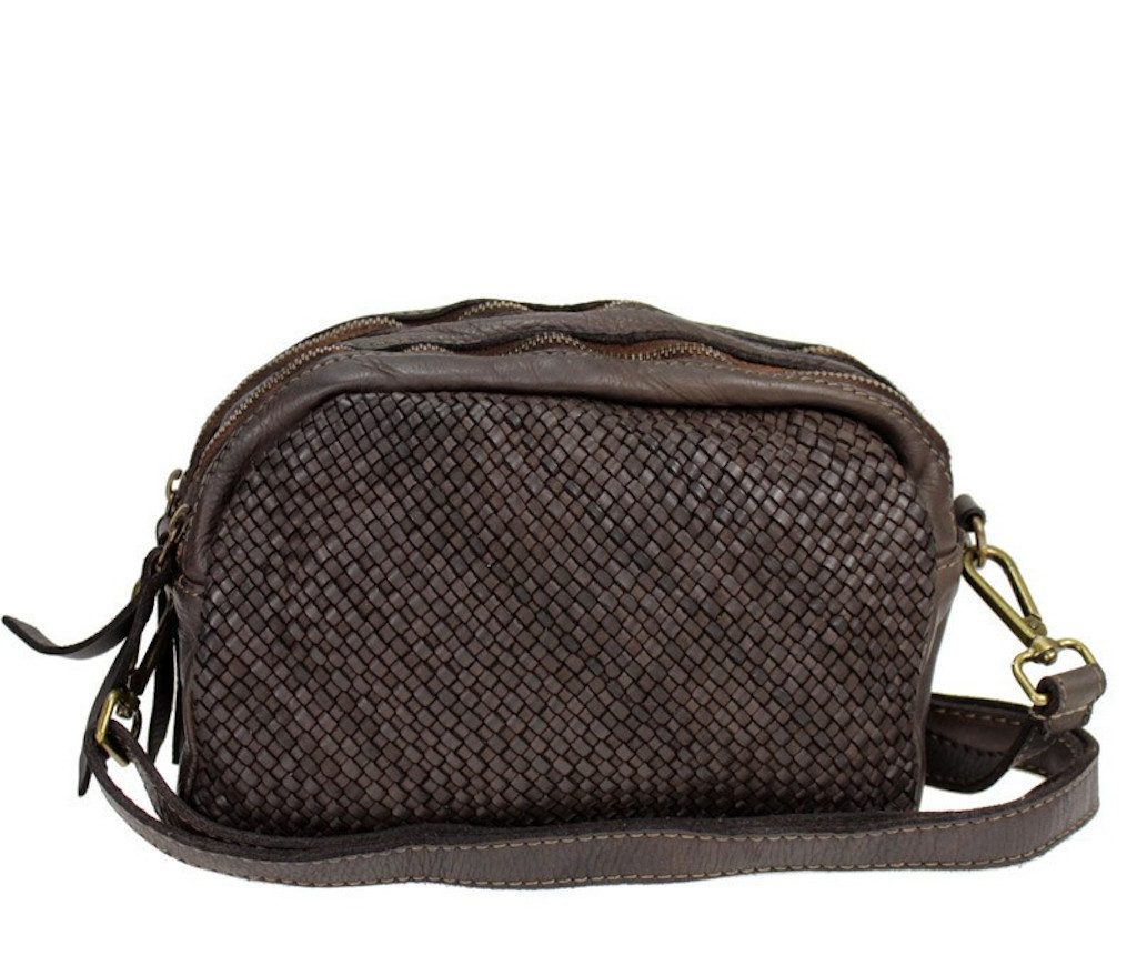 Umhängetasche Lucy Italy Designer Clutch Braided Ledertasche Schultertasche