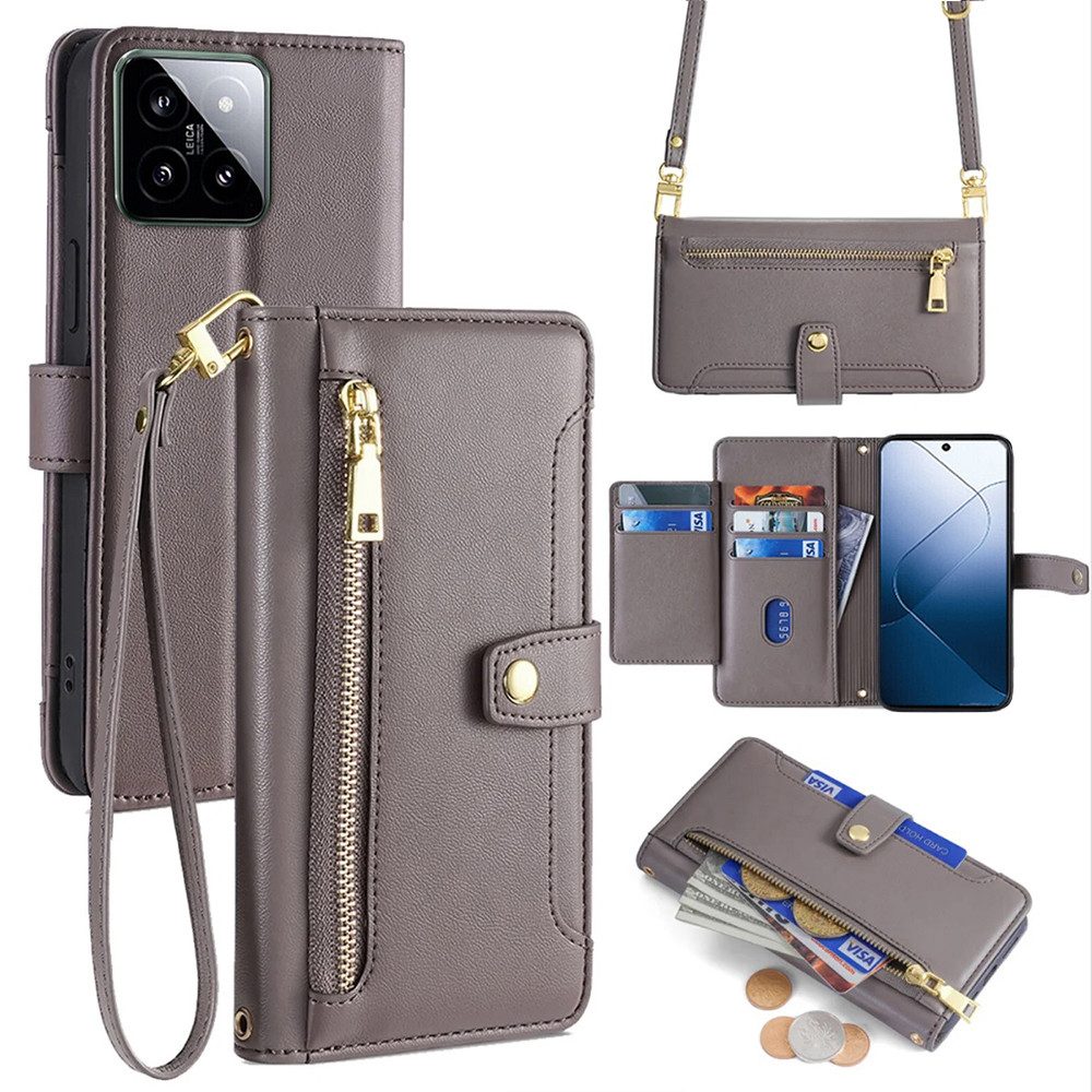 betterfon Handykette für Xiaomi Hülle mit Band PU Leder Umhängetasche, Hände frei – mit Silikonhülle & Schnur für flexiblen Alltag