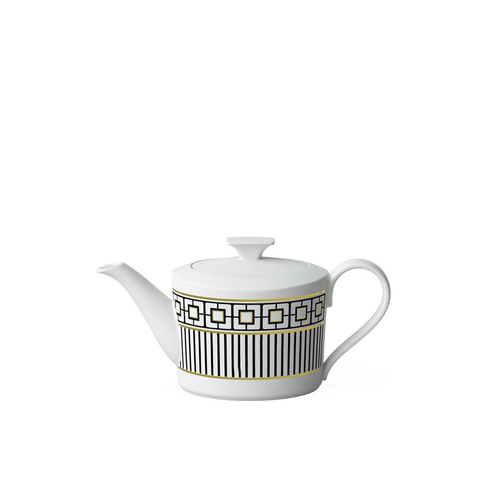 Villeroy & Boch Signature Teekanne MetroChic Kaffee-/Teekanne, (1-St), Premium Bone Porcelain, 1 Stck, spülmaschinenfest