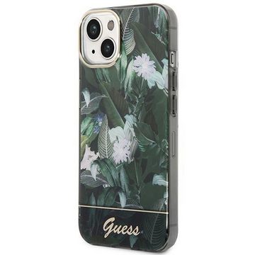 Guess Handyhülle GUESS Schutzhülle für Apple iPhone 14 Plus Cover Etui Hard Case Jungle Collection