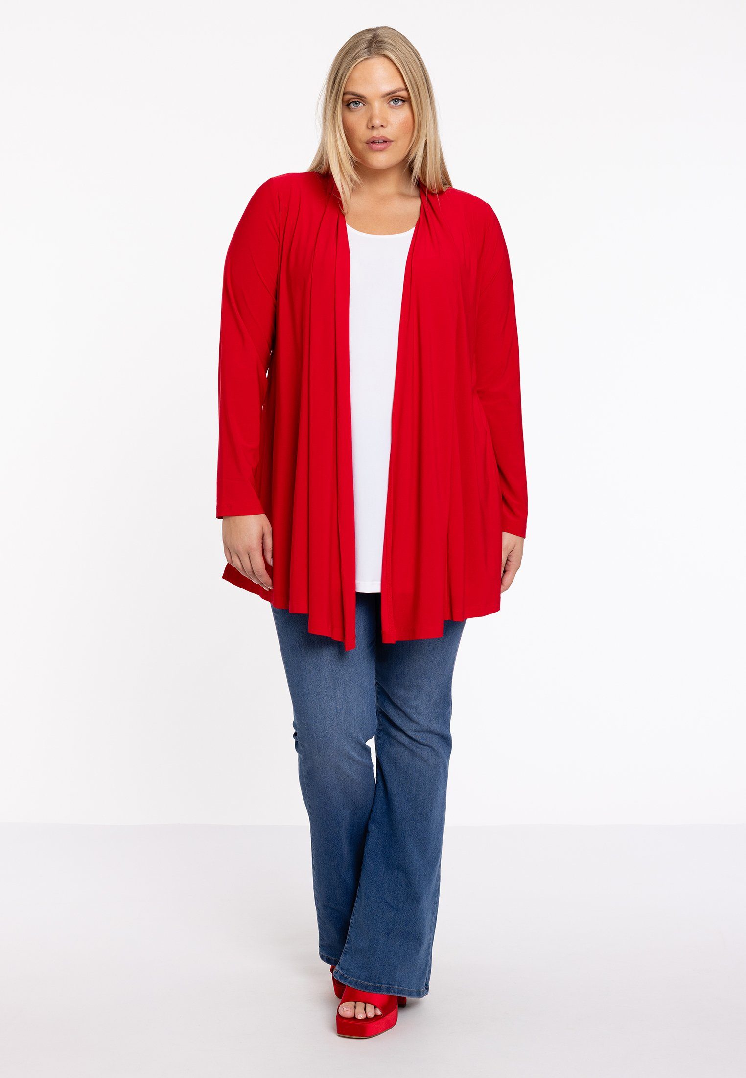 YOEK Cardigan Damen Strickjacke Große Größen