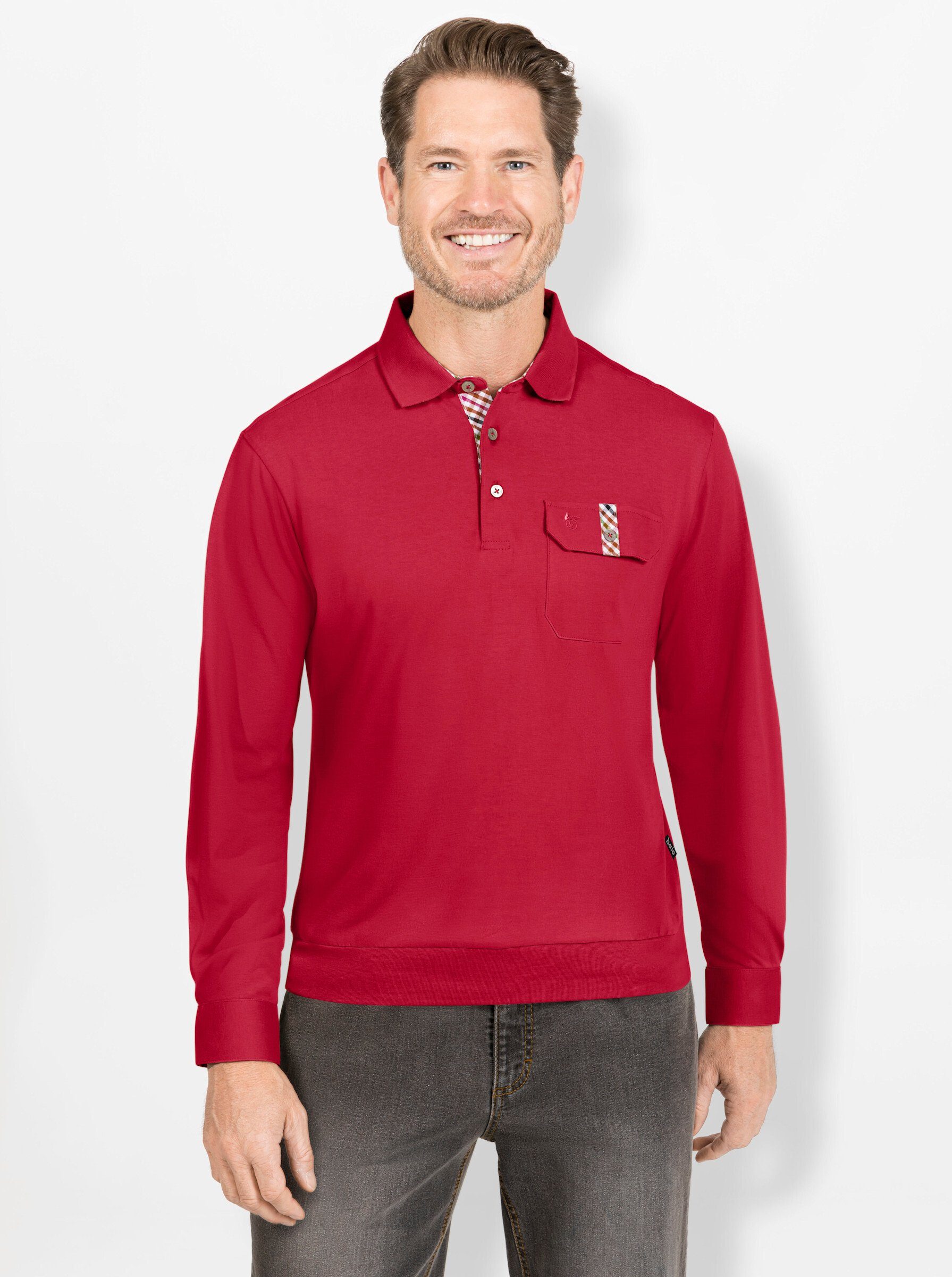 Hajo T-Shirt Langarm-Poloshirt günstig online kaufen