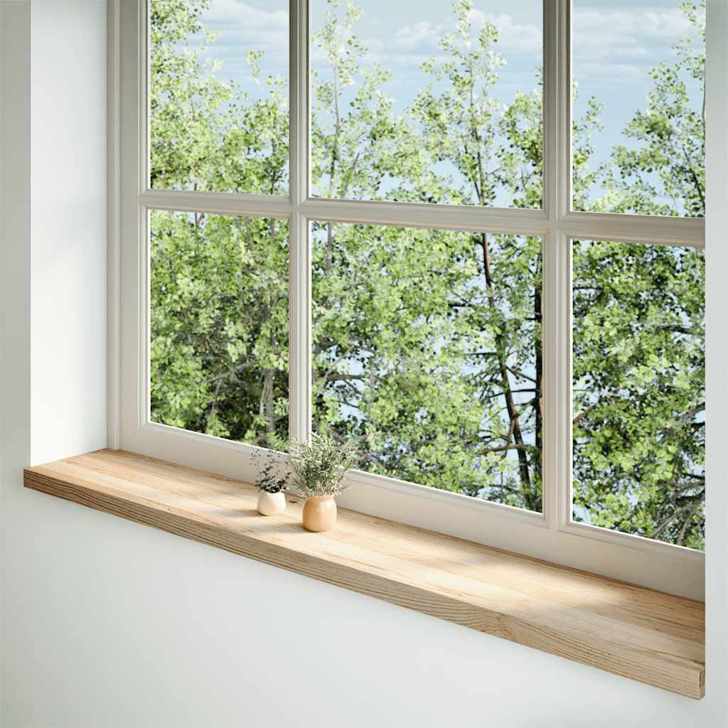 vidaXL Fensterbank 160 x 25 x 2 cm Fensterbänke 2 Stk Unbehandelt 160x25x2 cm Massivholz