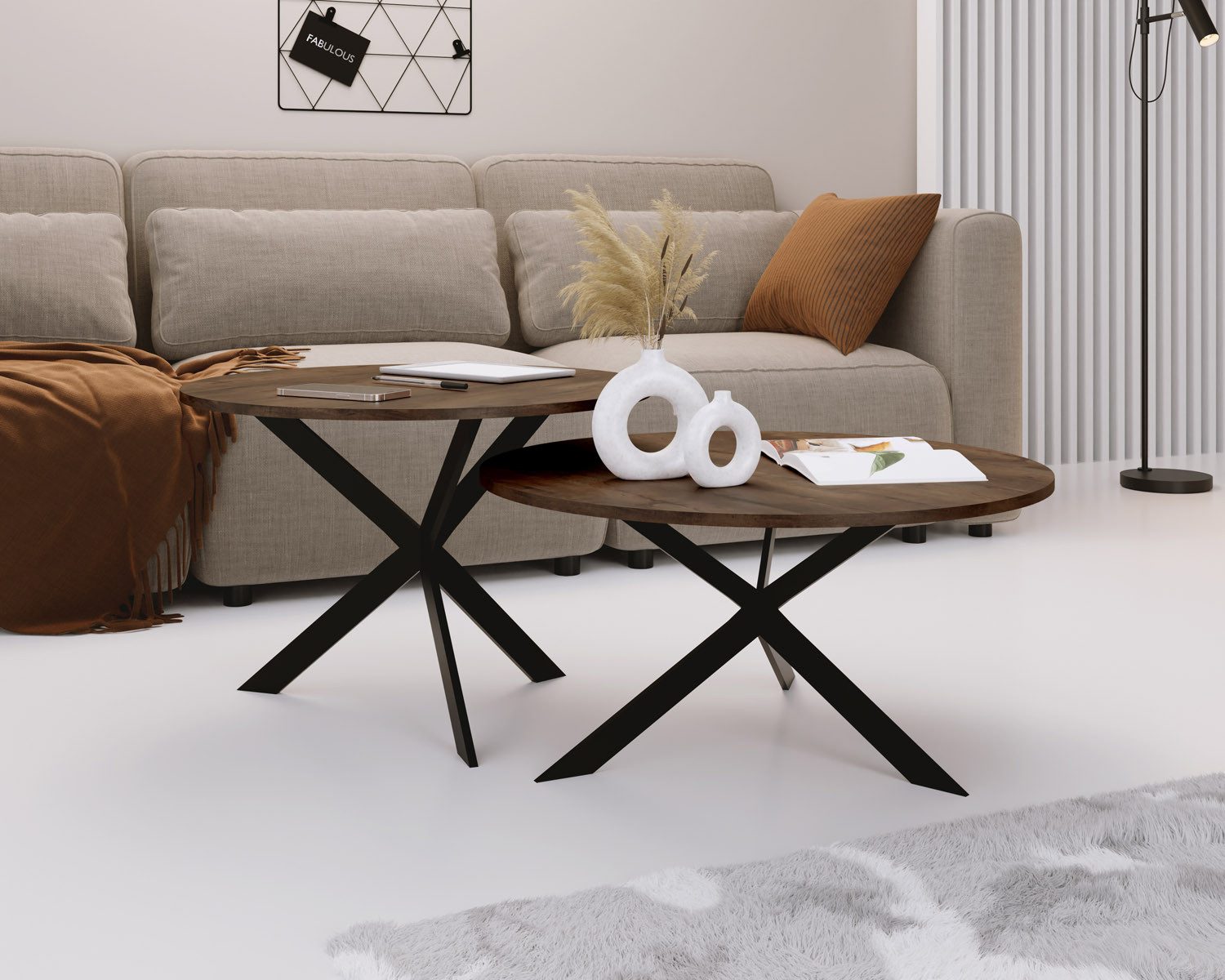 WFL GROUP Couchtisch Lev
