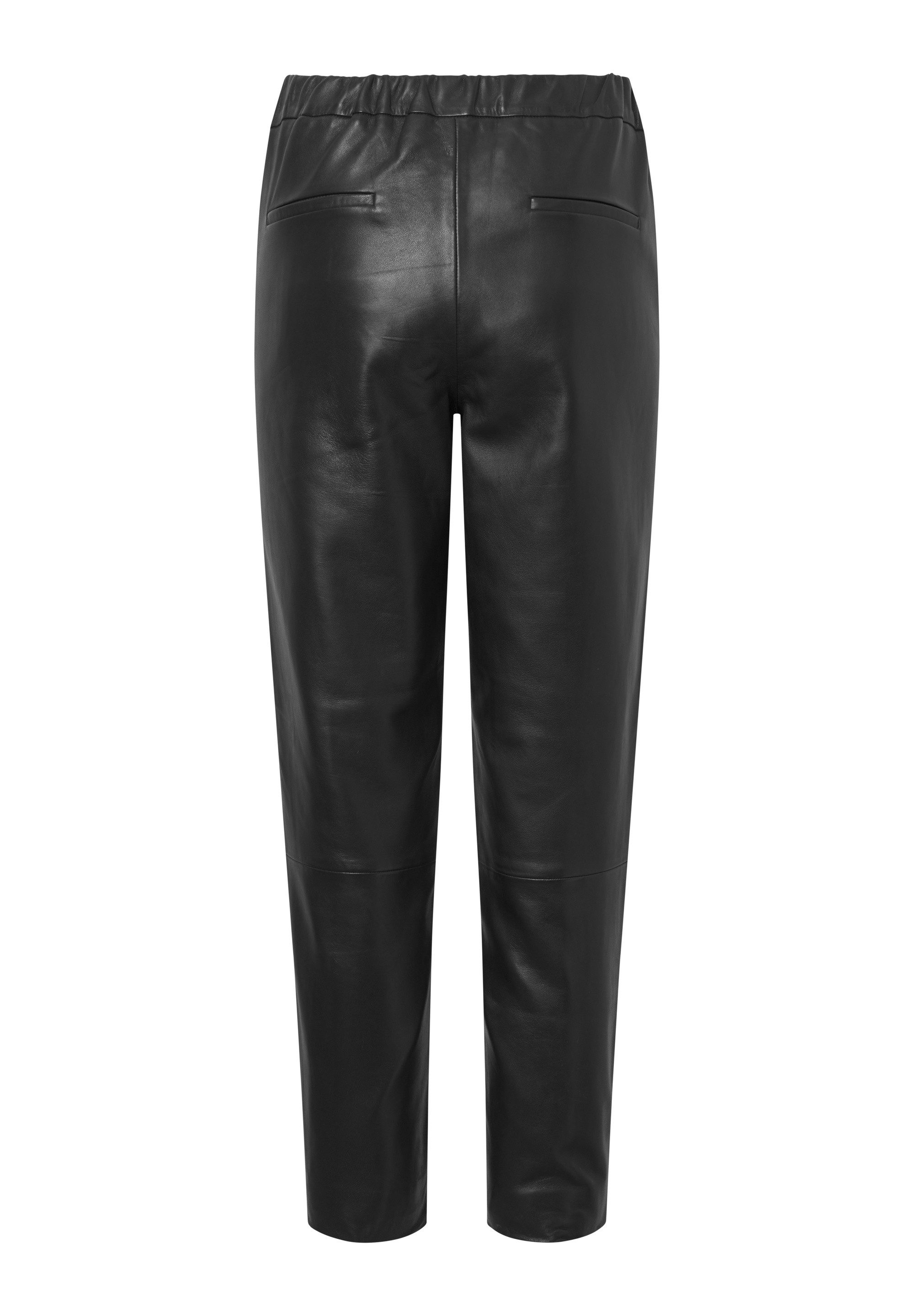 Bolongaro Trevor Lederhose PINTUCK Lederhose, Gerader Beinschnitt, Falten vorne