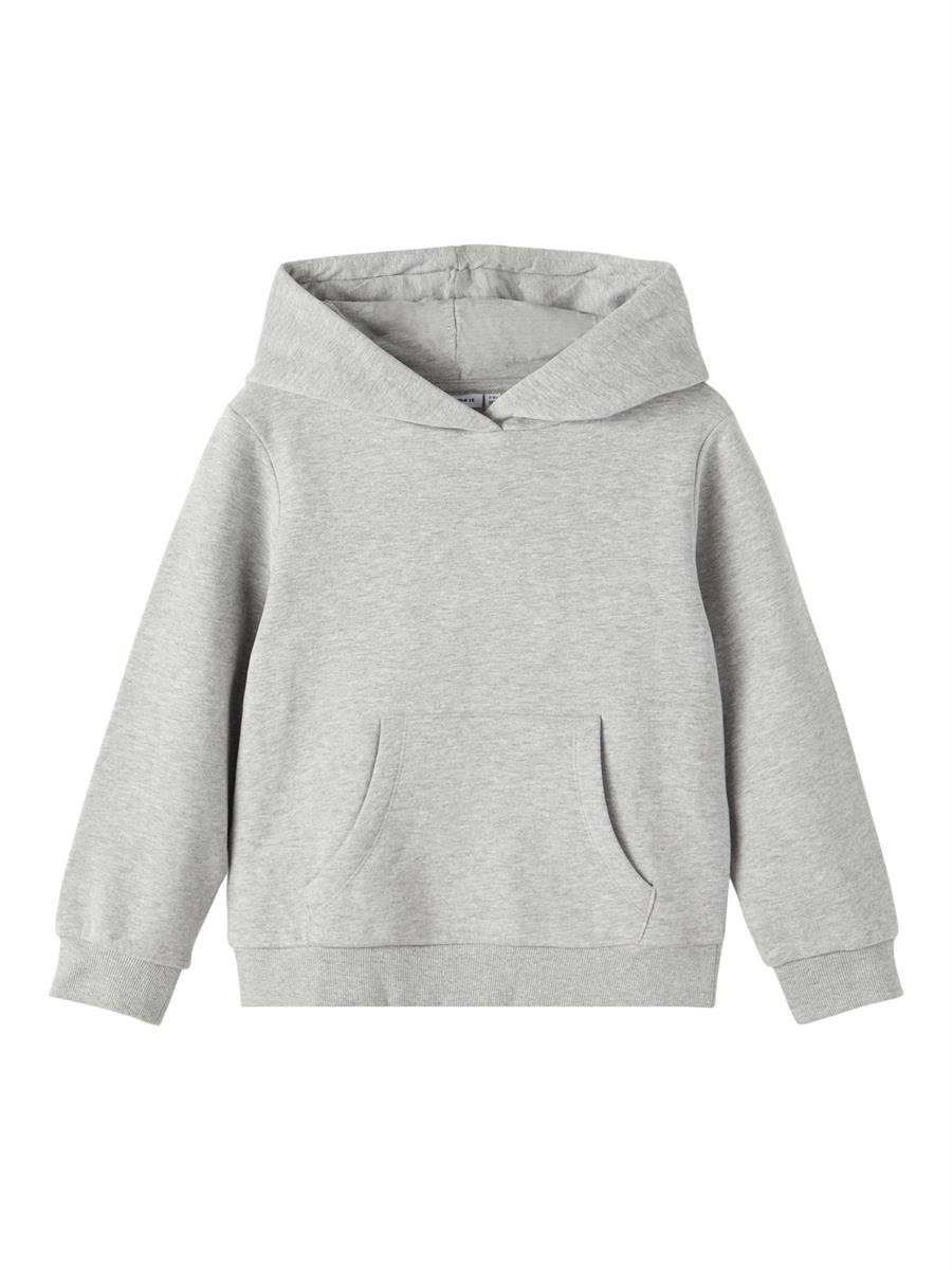 Name It Hoodie NKFLENA LS SWEAT WH BRU NOOS weich, leger, warm Grau