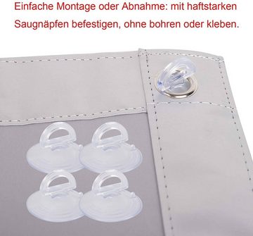 Dachfensterrollo, EUGAD, blickdicht, verspannt, Haftfix, ohne Bohren