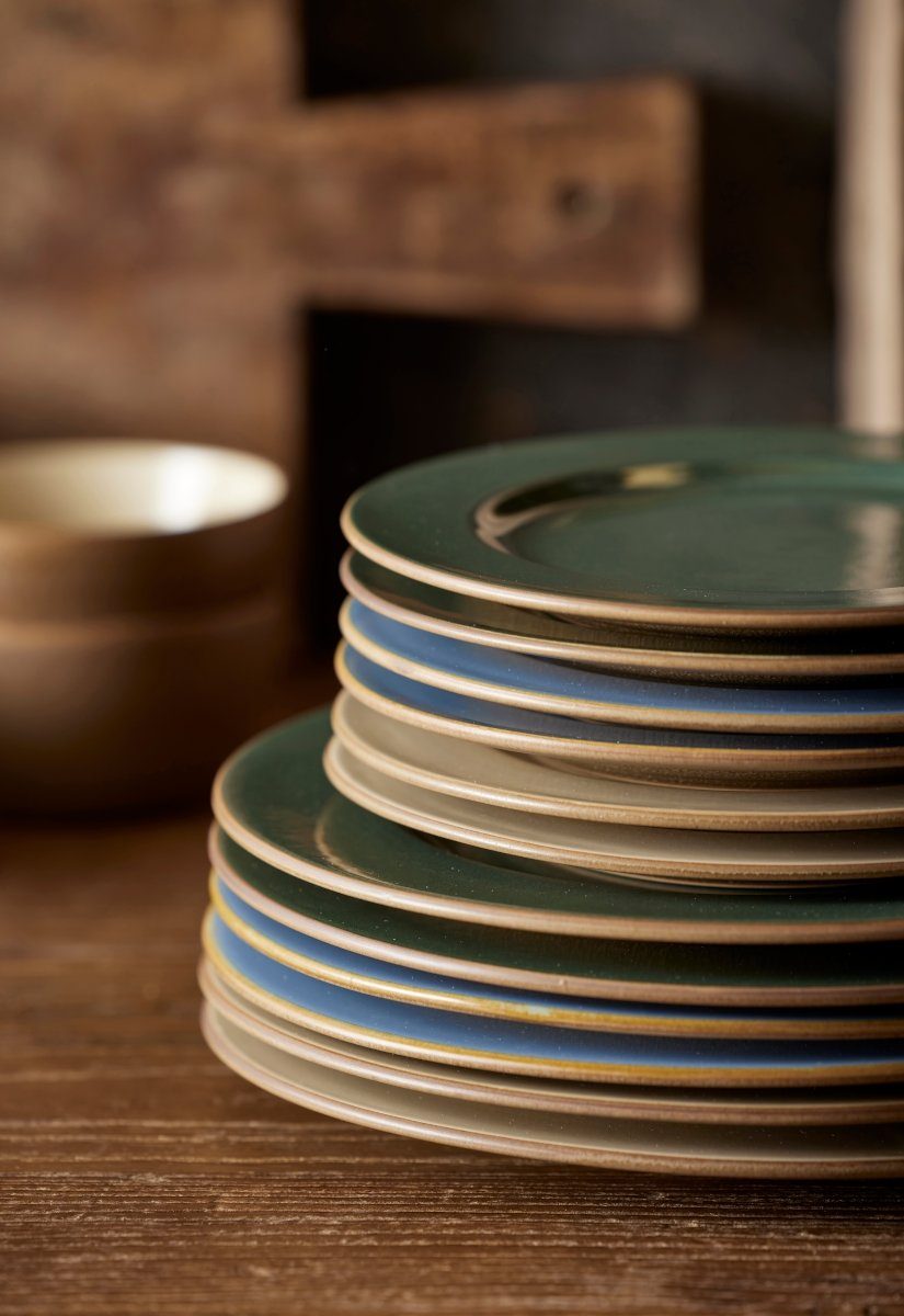 Bitz Frühstücksteller Frühstücksteller Wood/Forest 22 cm, Teller Wood 22 cm Wood/Forest Steinzeug