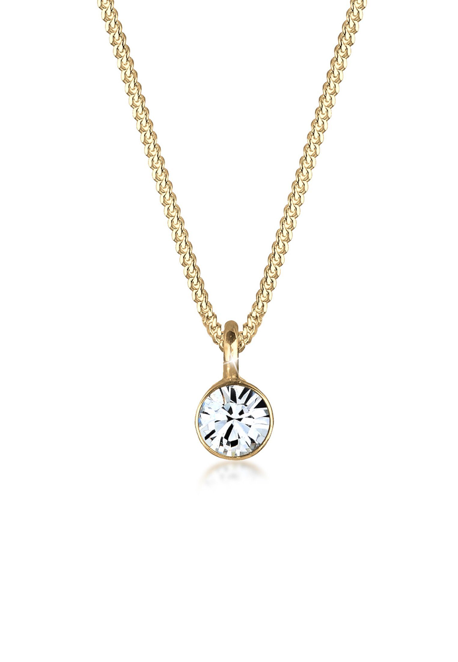 Elli Kette mit Anhänger Solitär Rund günstig online kaufen