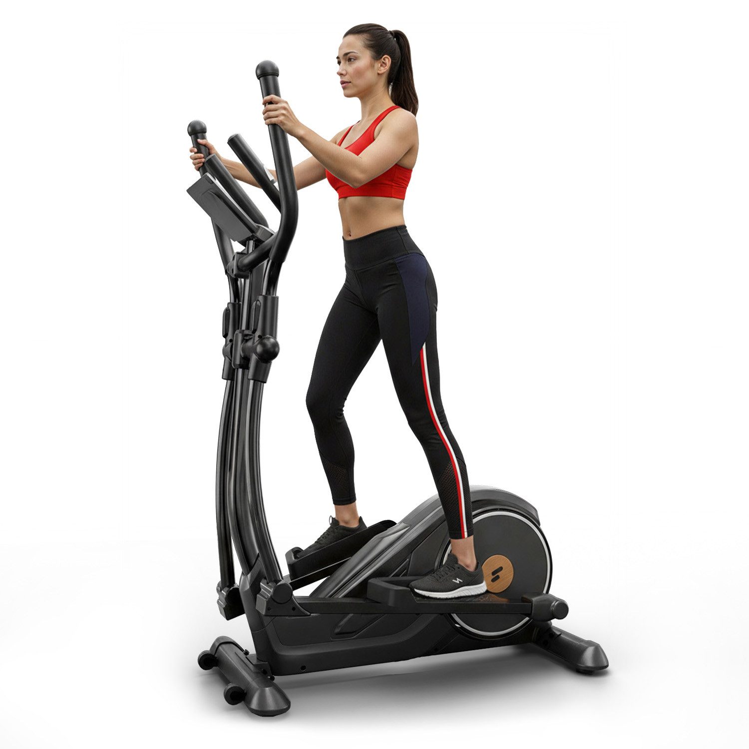 Sportstech Crosstrainer CX625, Magnetwiderstand, Transportrollen, 32 Widerstandsstufen