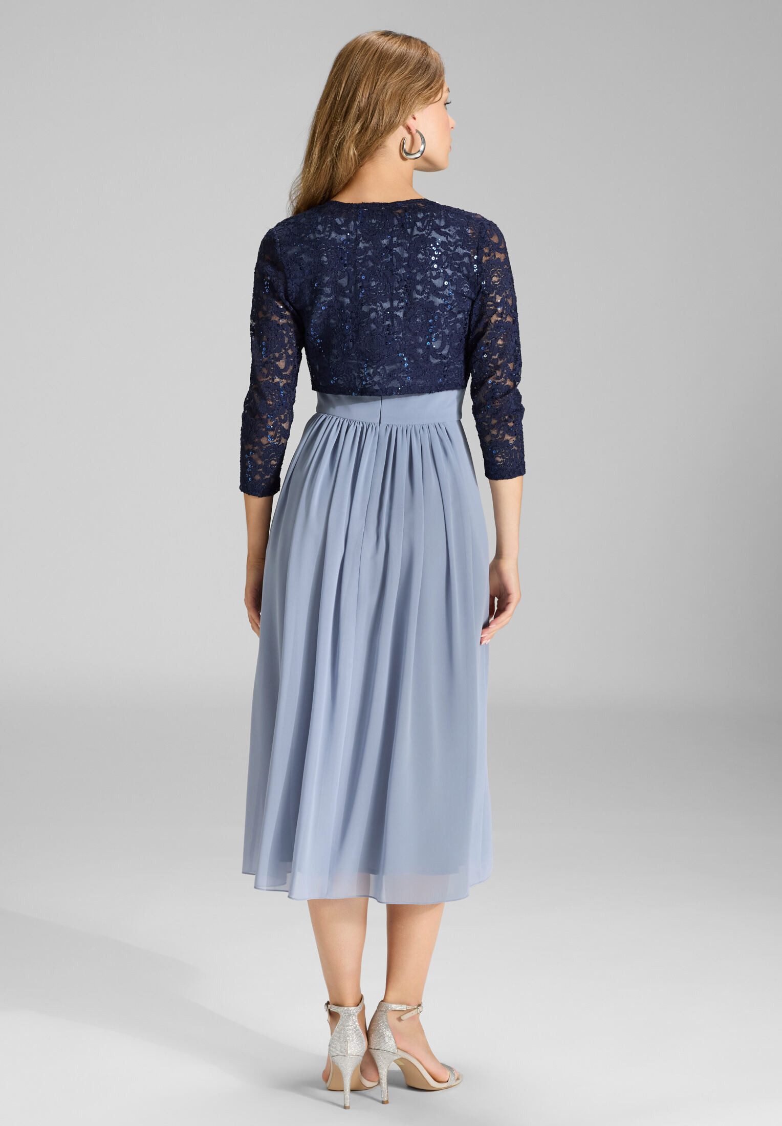 SWING Boleroblazer - Bolero aus Spitze mit Bogenkante Figurbetonter Schnitt