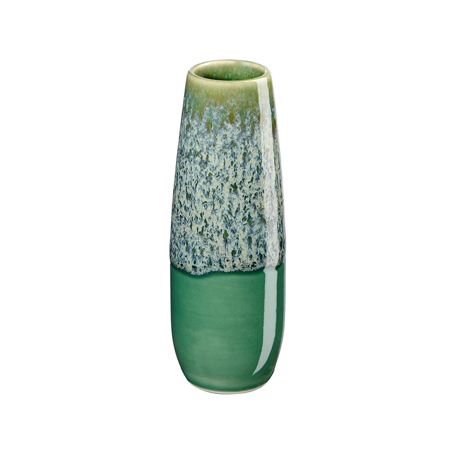ASA SELECTION Tischvase IL CAPRICCIO, Grün, Blau, Steinzeug, (1 St), spülmaschinengeeignet, mit Reaktivglasur, Ø 4,5 x H 18 cm