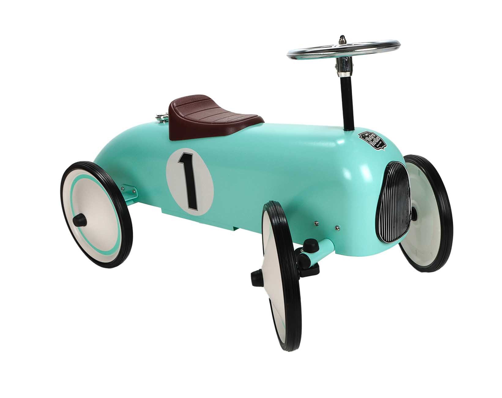 Bubble-Store Rutscherauto Retro Laufauto, Rutschauto für Kleinkinder mit Richtungslenkrad