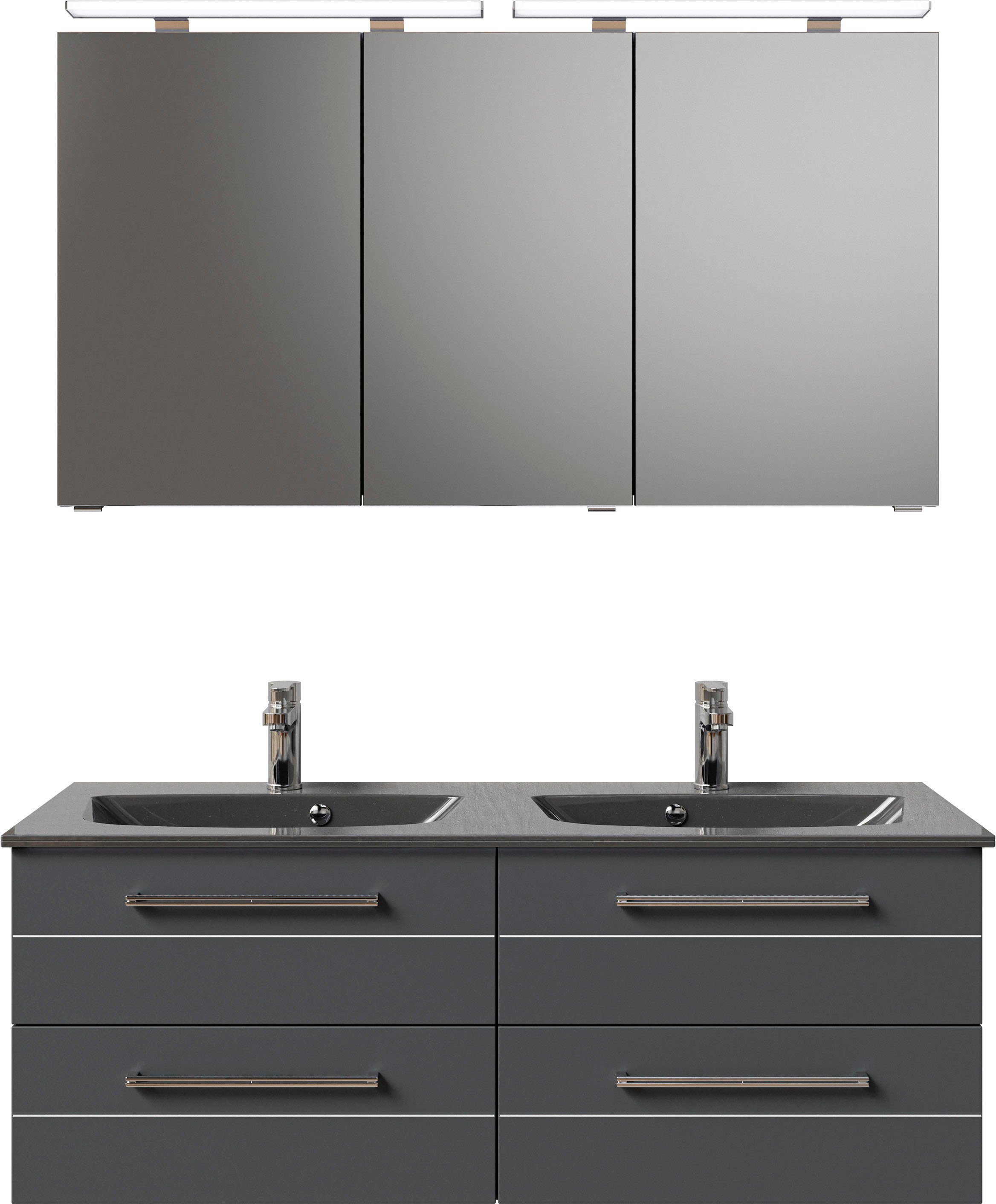 Saphir Badmöbel-Set Serie 6025 2-teilig Mineralmarmor-Waschtisch günstig online kaufen
