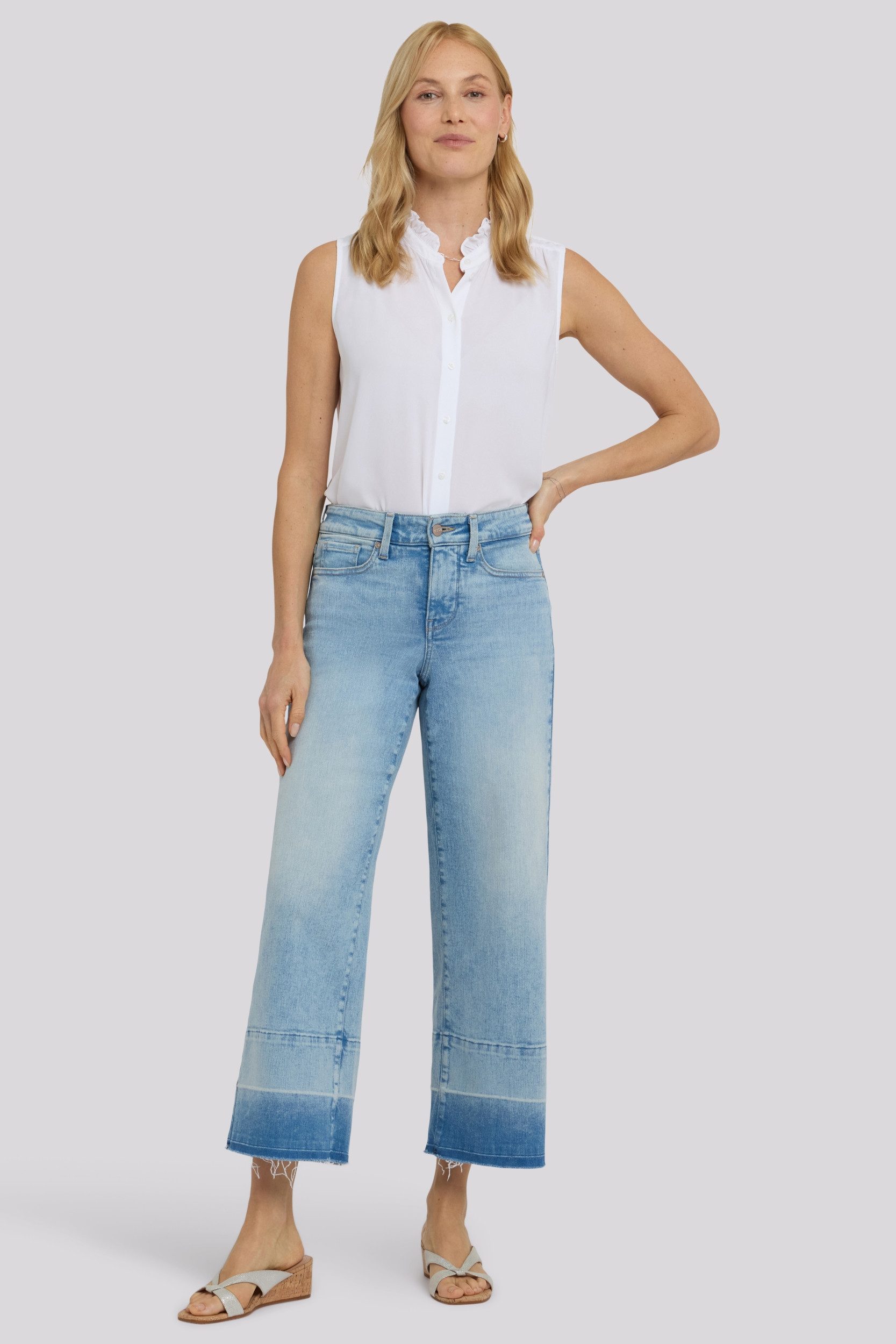 NYDJ Weite Jeans Teresa Wide Leg Ankle Jeans aus Re-New™ Denim