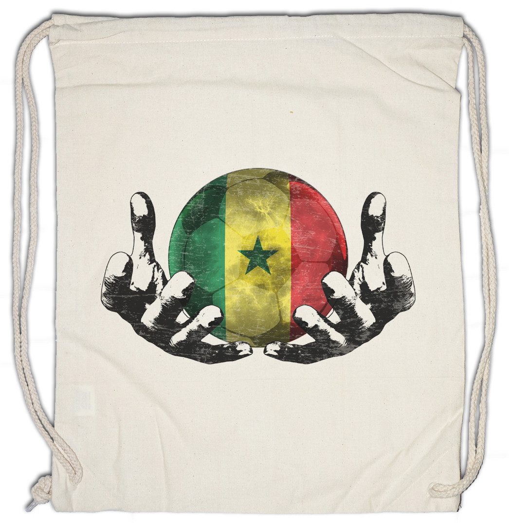Urban Backwoods Turnbeutel Senegal Football Magic Ball Turnbeutel Senegalesisch Senegalesische (1-tlg), Fahne Senegalese Fußball Fussball