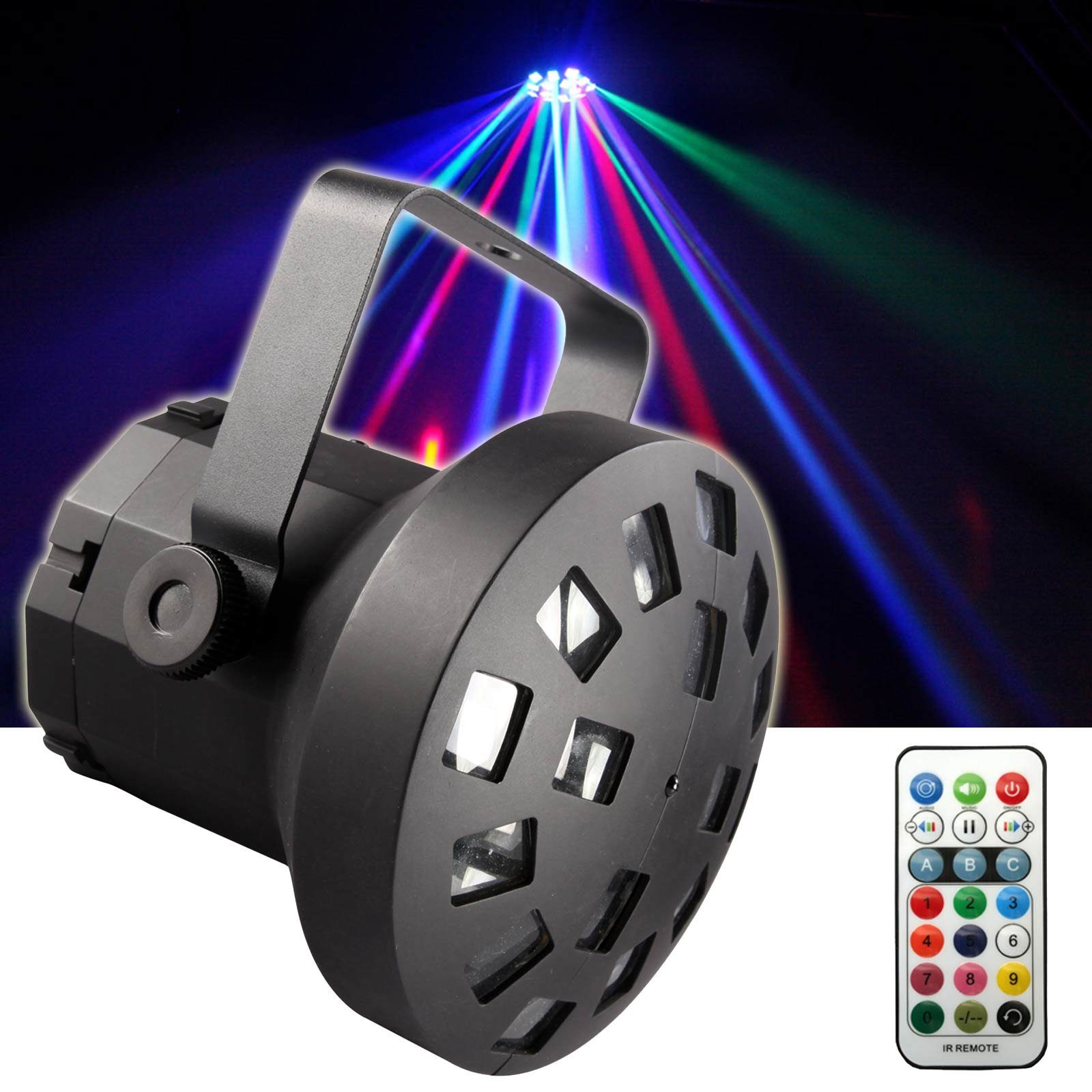 ELektron LED Discolicht LMR9W USB Mushroom, LED fest integriert, Rot
