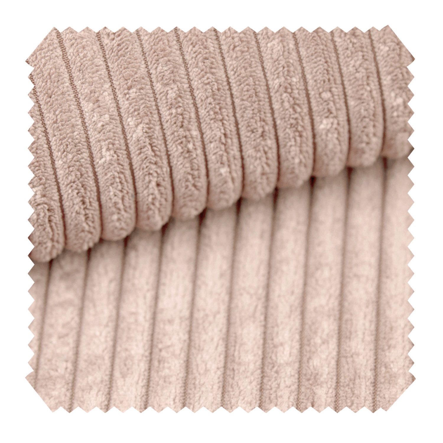 novely® Stoff PORTO - Polsterstoff in Breitcord-Optik - Ultraweicher Möbelstoff, Samtige Haptik, Reißfest, Fusselfrei, Robust, Meterware, 1lfm