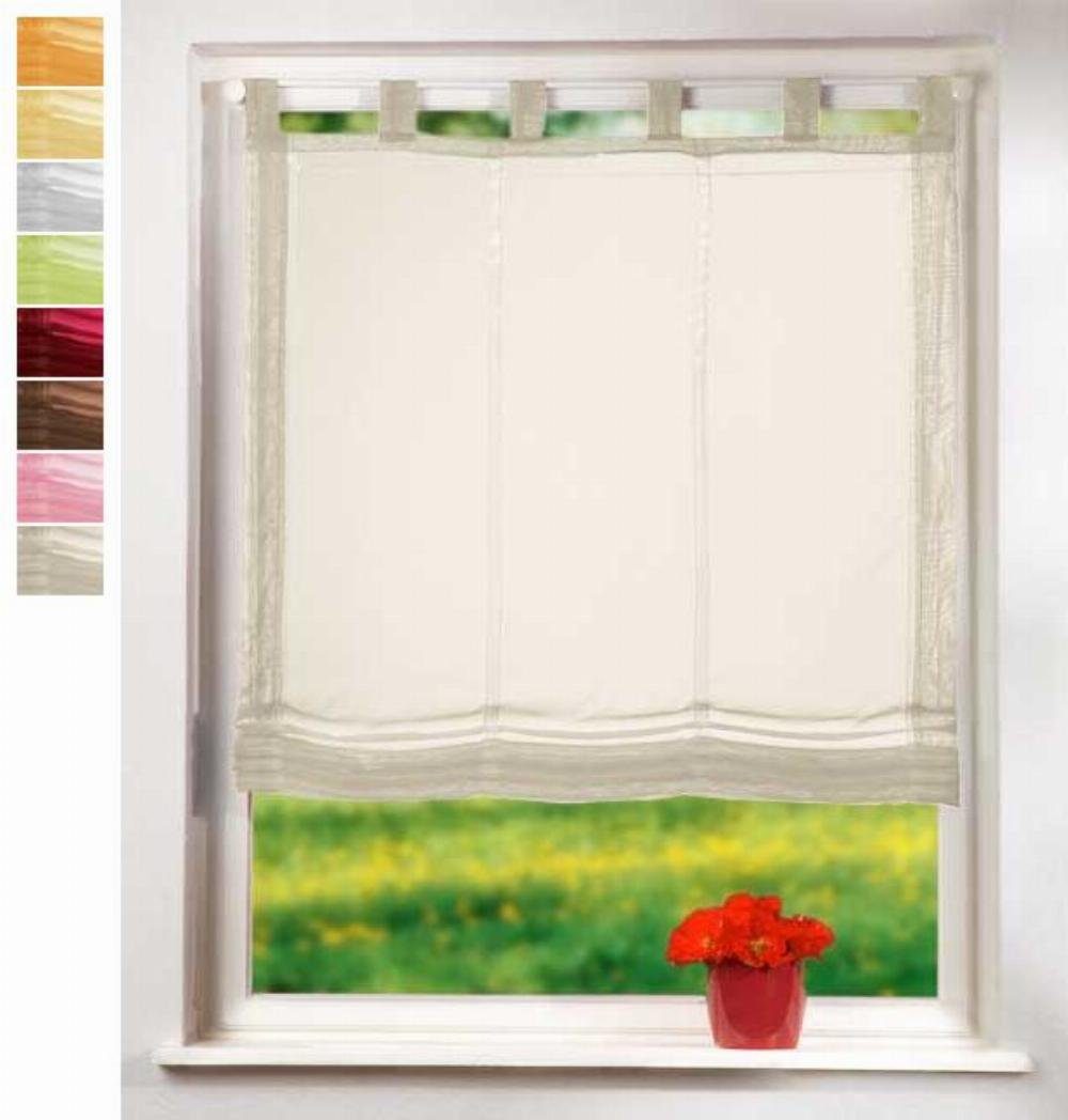 Gardinenbox Raffrollo, Raffrollo Voile UNI mit günstig online kaufen