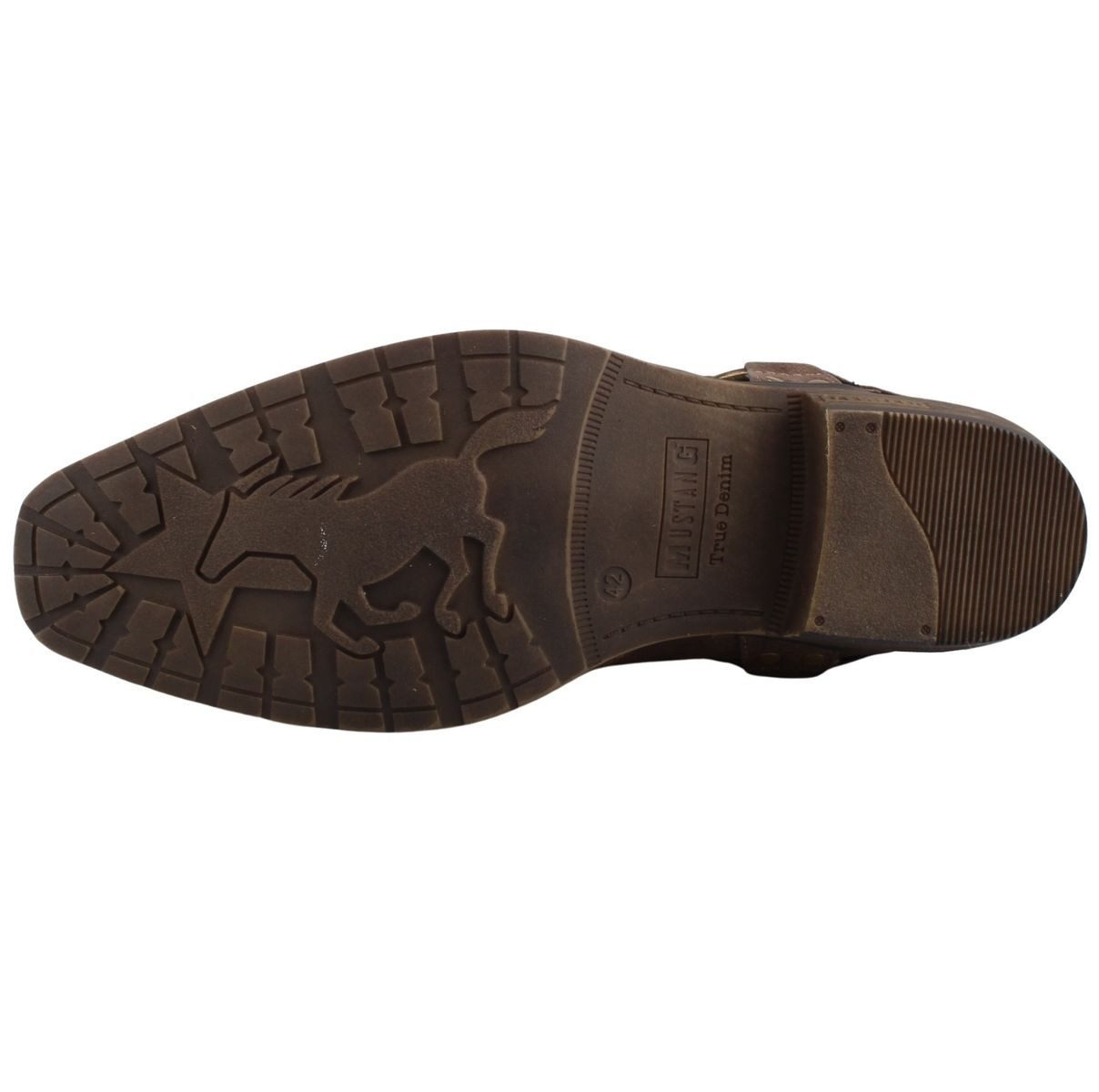 Mustang Shoes 4116501/3 Stiefelette Western-Boots mit dekorativem Stiefelband
