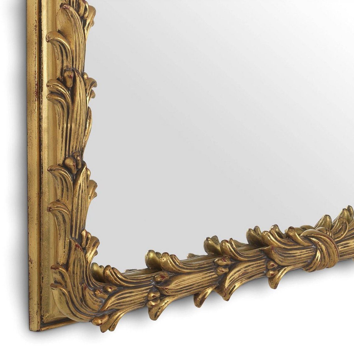 Spiegel Mahagoni 93 - Garderobenspiegel Luxus - Casa Kollektion Spiegel Wandspiegel 6,5 Spiegel H. cm x 130 - Gold Antik Padrino x - Luxus Wohnzimmer