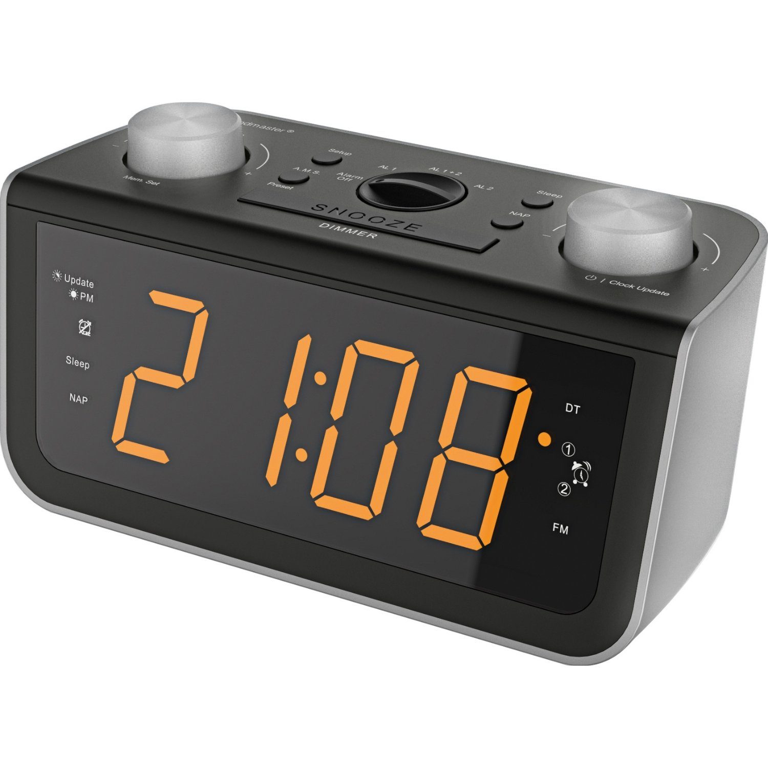 FUR5005 Radiowecker Funkwecker Dual-Alarm Display dimmbar Gangreserve Uhrenradio