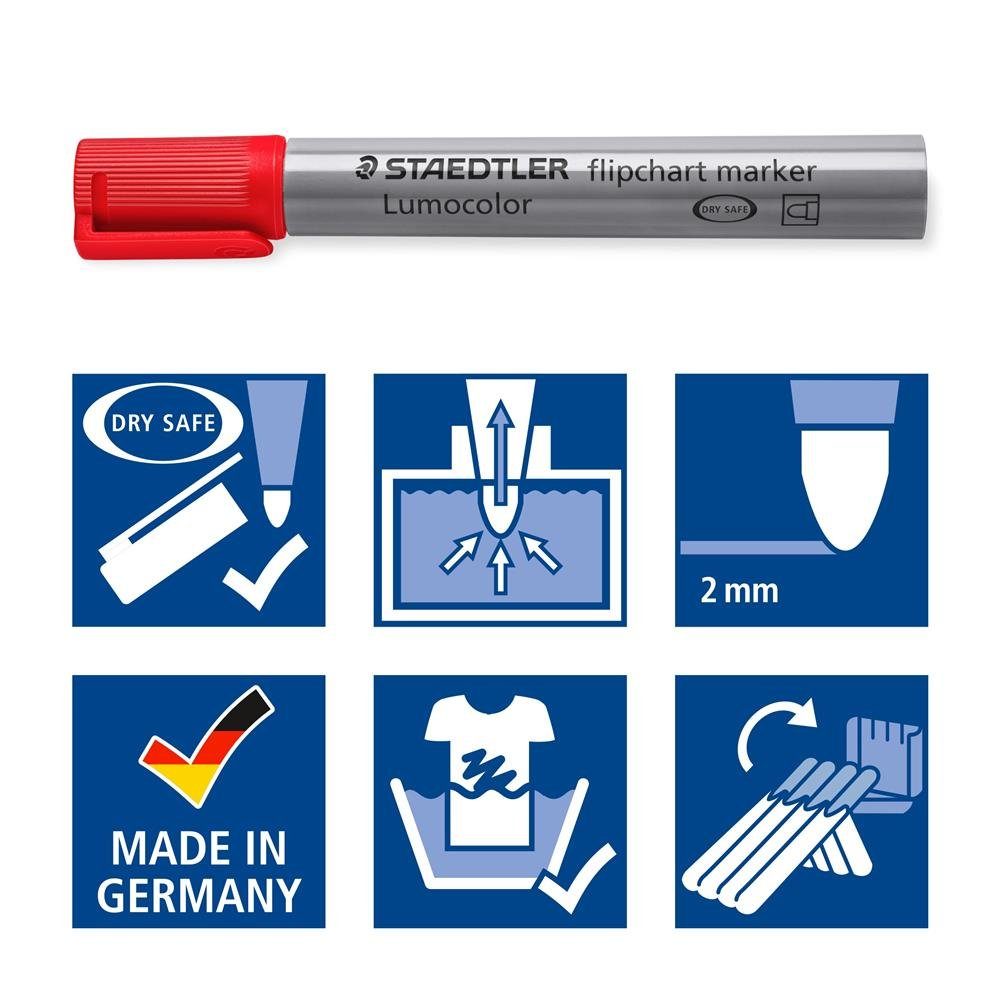 STAEDTLER Marker 356 WP6 Lumocolor® flipchart marker