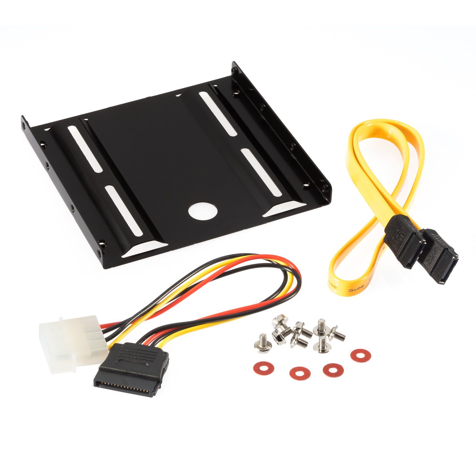 Poppstar Festplatten-Einbaurahmen, Einbau-Kit für interne 2,5 Zoll SSD-HDD inkl. Einbaurahmen, Schrauben