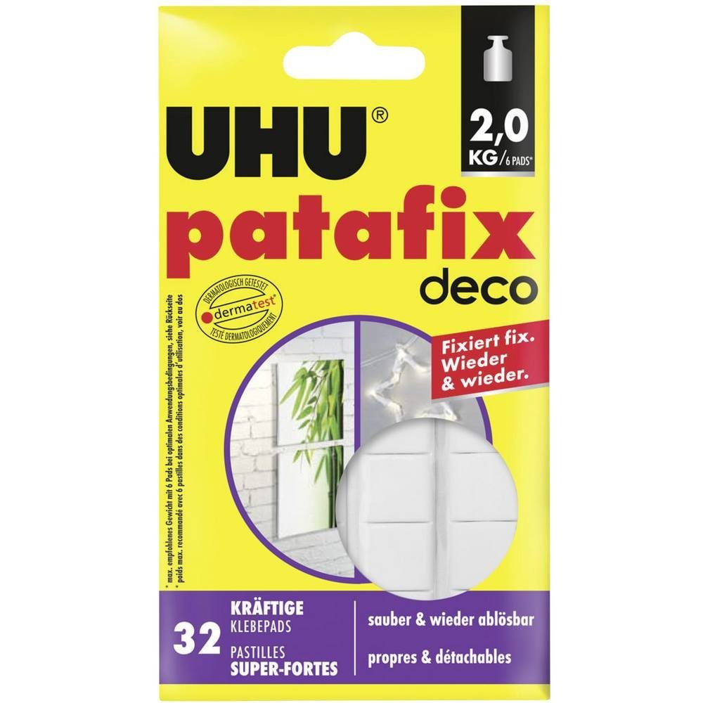 UHU Klebehaken patafix homedeco Klebepads 47910