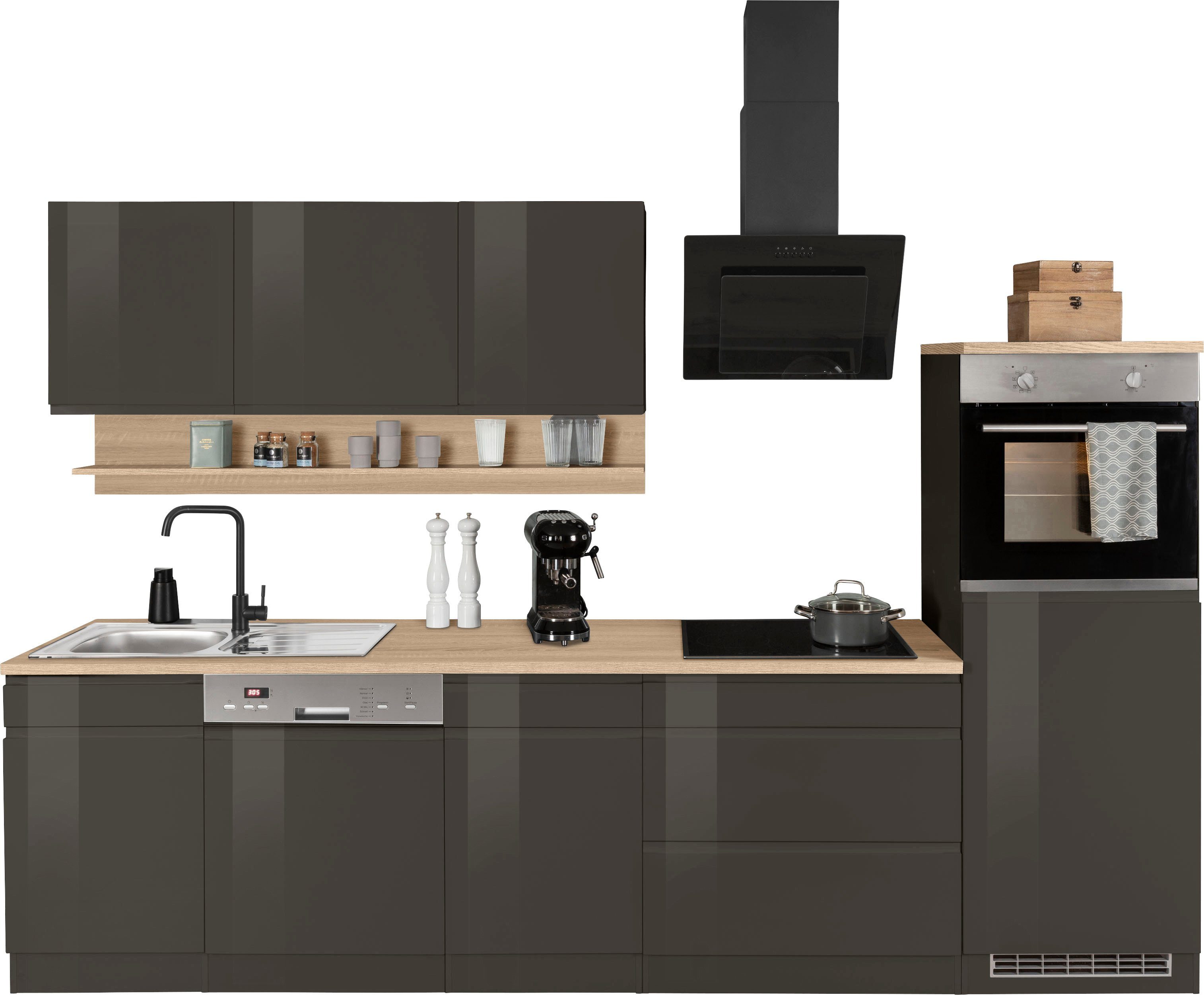 KOCHSTATION Küchenzeile KS-Virginia, Breite 300 cm, wahlweise mit Induktion günstig online kaufen