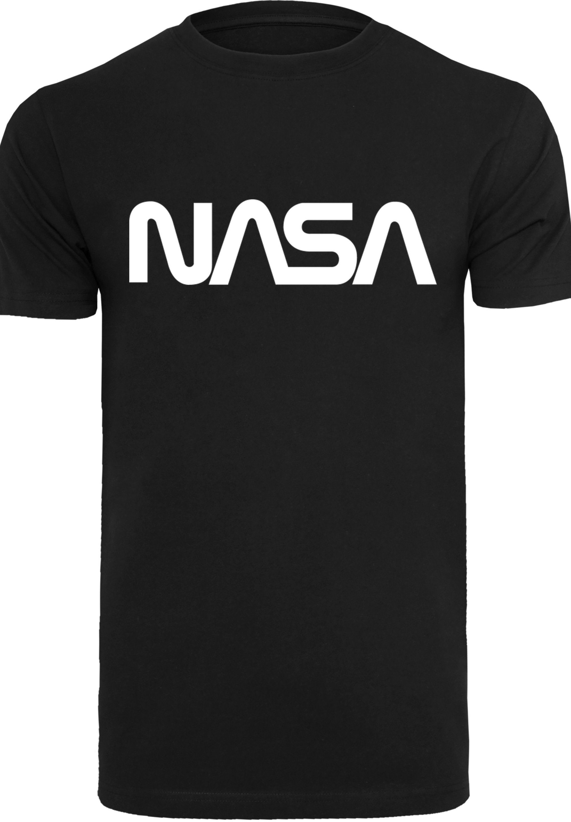 Merch,Regular-Fit,Basic,Bedruckt Herren,Premium Modern F4NT4STIC T-Shirt Black Logo NASA