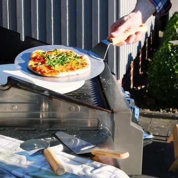 bremermann Pizzaschneider Pizzaheber-Set 3tlg // Pizzaschaufel, Pizzaheber und Pizzaschneider