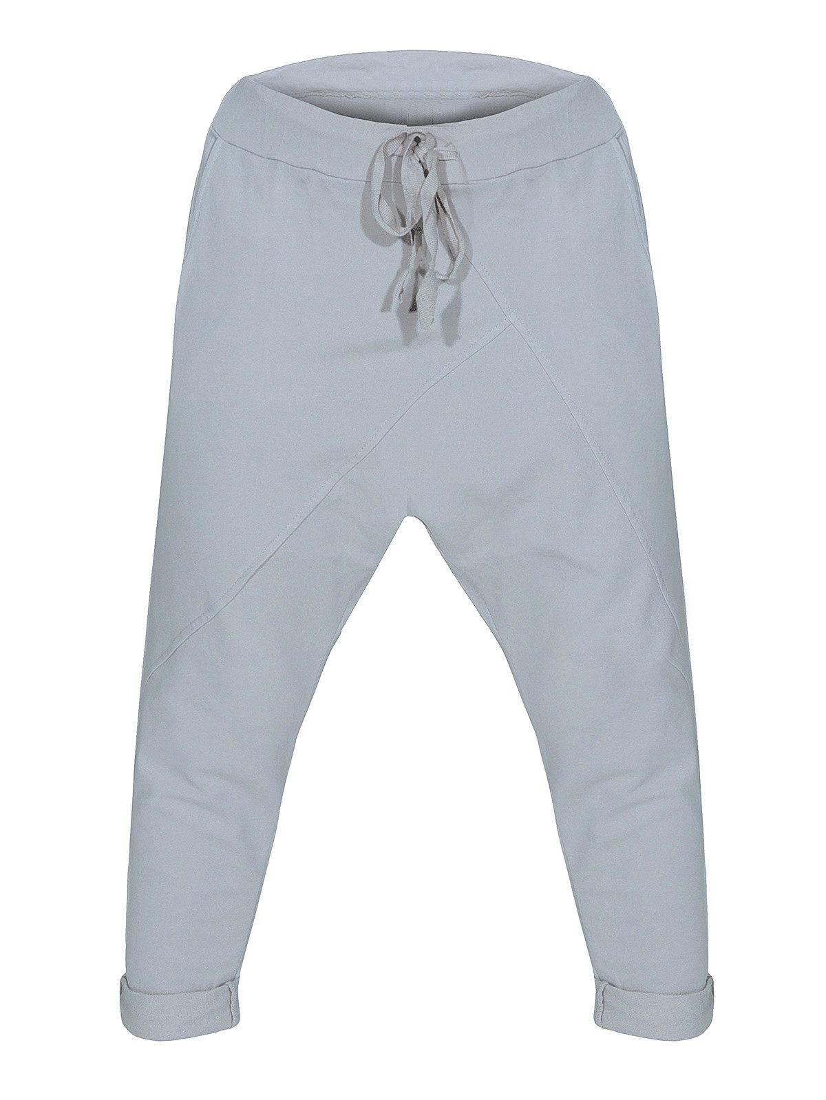 CLEO STYLE Jogginghose Damen Jogginghose 104 Hellgrau Elastikbund mit Tunne günstig online kaufen