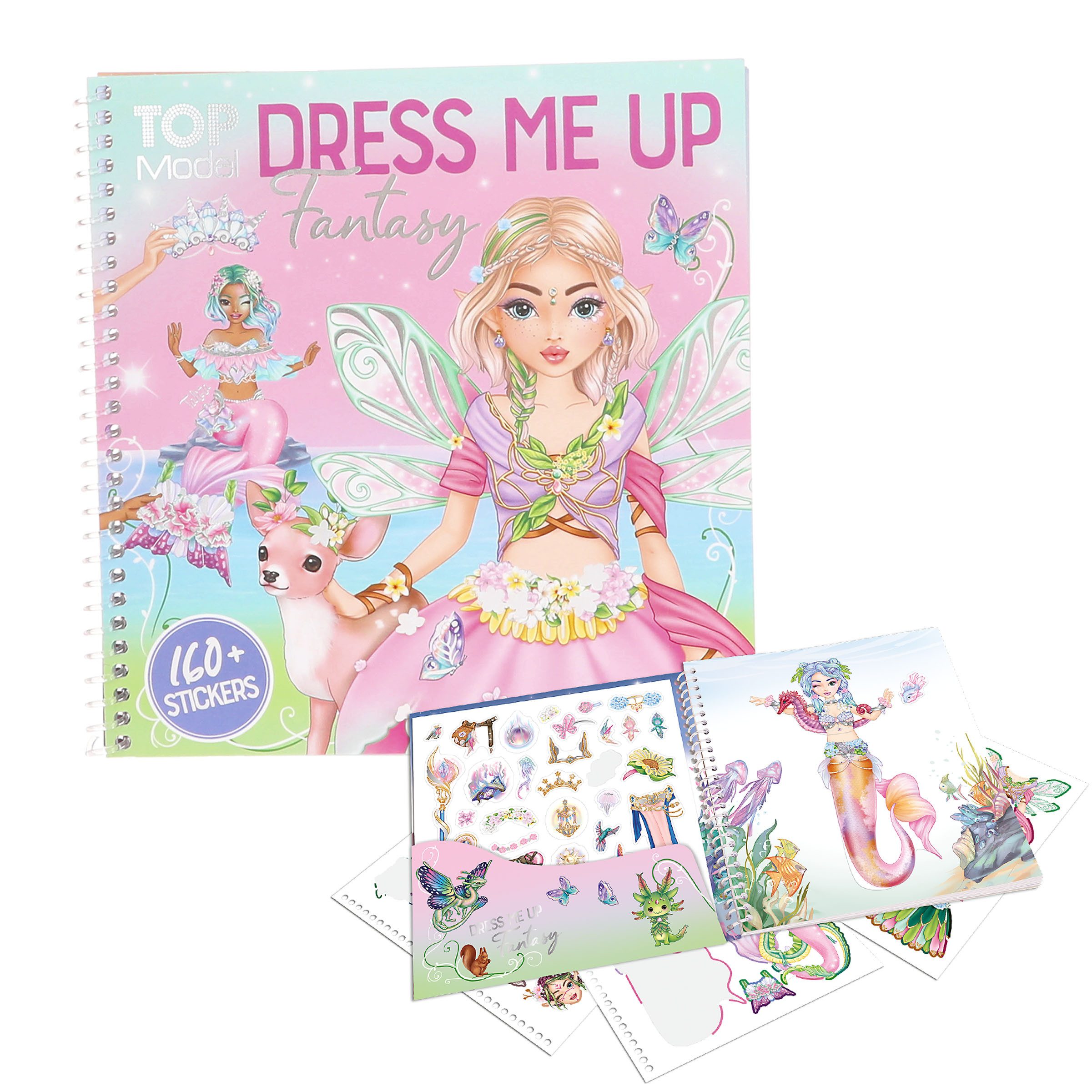 Depesche Stickerbuch DEPESCHE TOPModel Stickerbuch Dress Me Up Fantasy 24 Seiten 160 Sticke