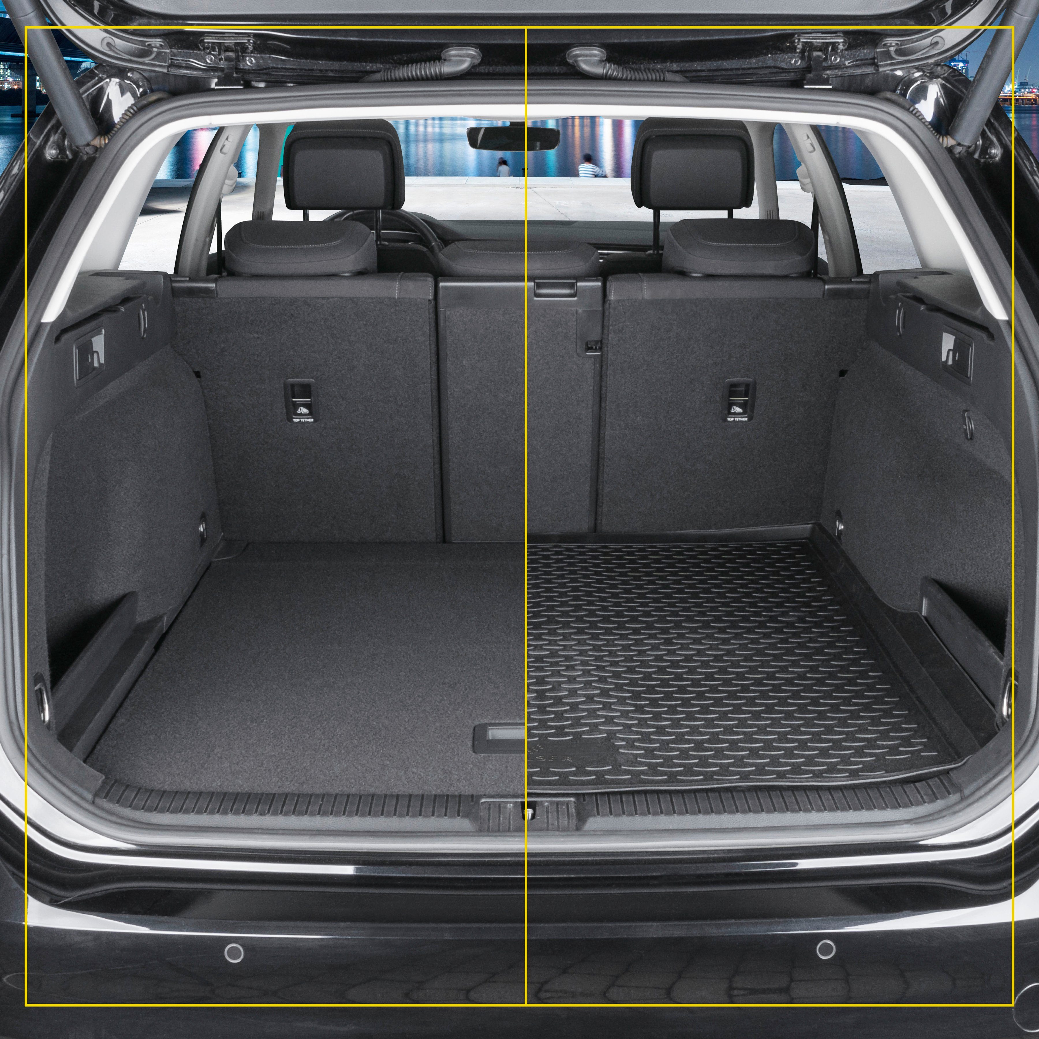 SUV, Opel Grandland Ladeboden Kofferraummatte für für - Grandland X unterer XTR, 2017 X Opel Heute WALSER (A18)