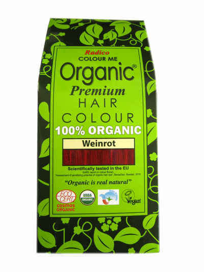 Radico Haarfarbe Radico Colour Me Organic Pflanzenhaarfarbe Weinrot 100 g