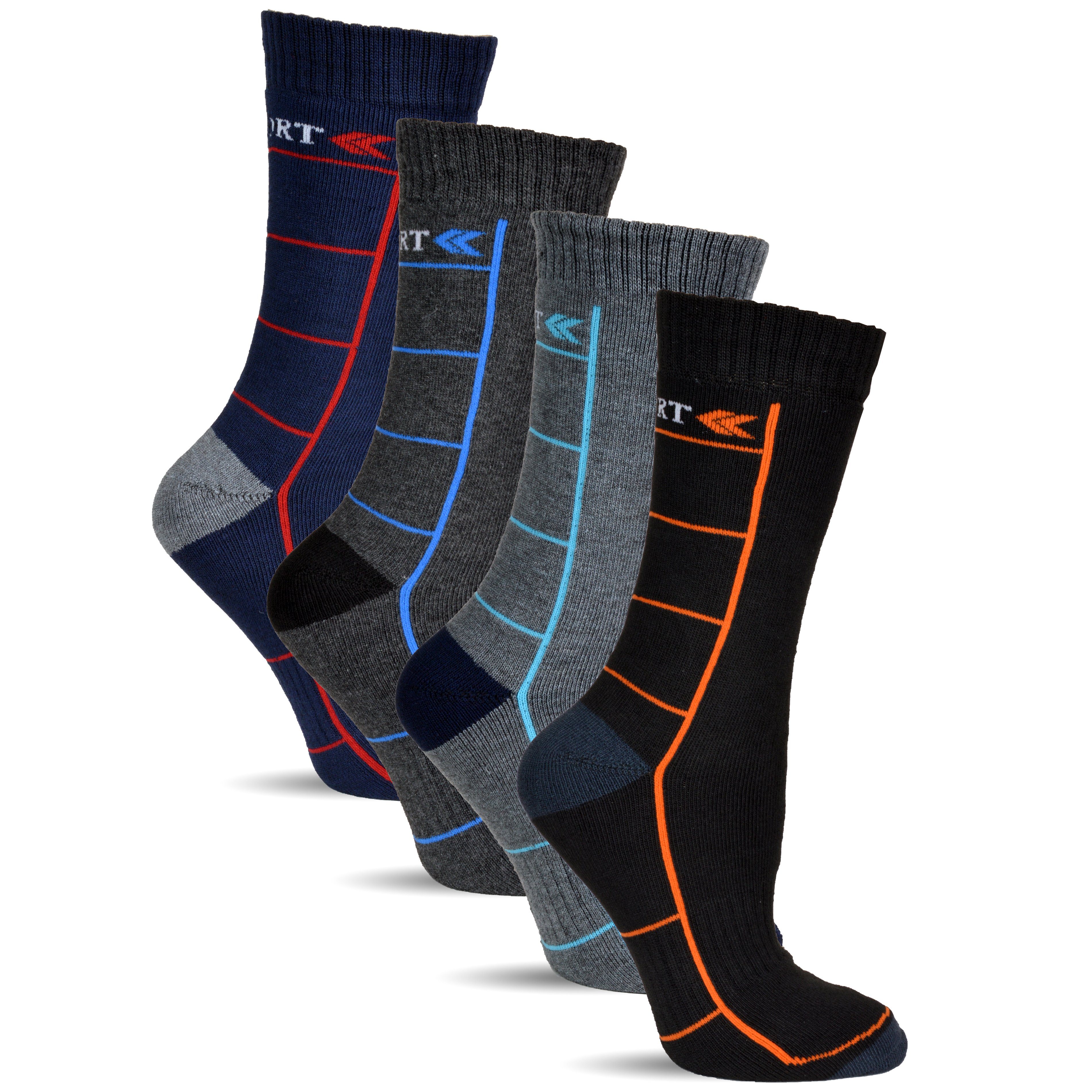Josnow Thermosocken Herren – 5 Paar Dicke Wollsocken Für Winter, Größe 39-45