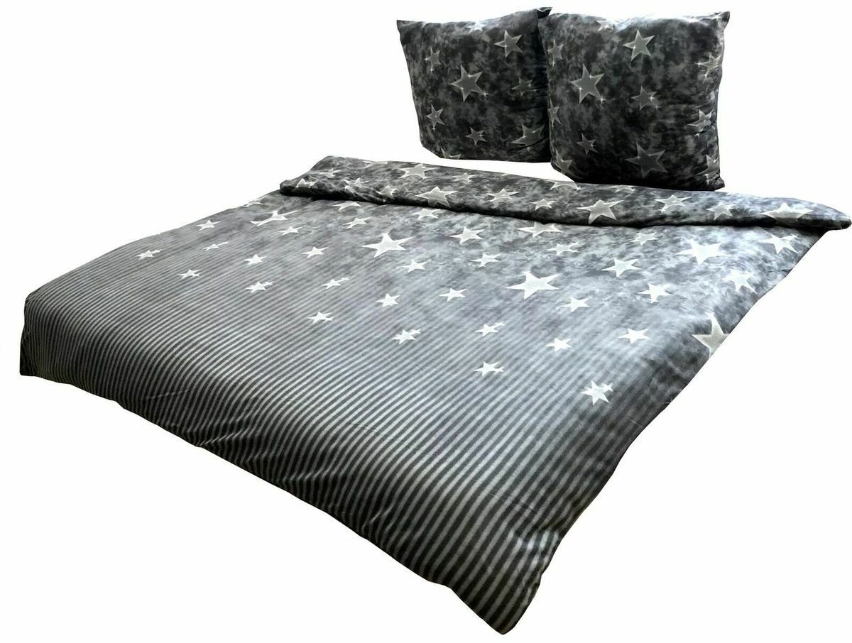 Leonado Vicenti Bettwäsche 3 tlg Winter Thermo Bettwäsche Flausch 200x200 c günstig online kaufen