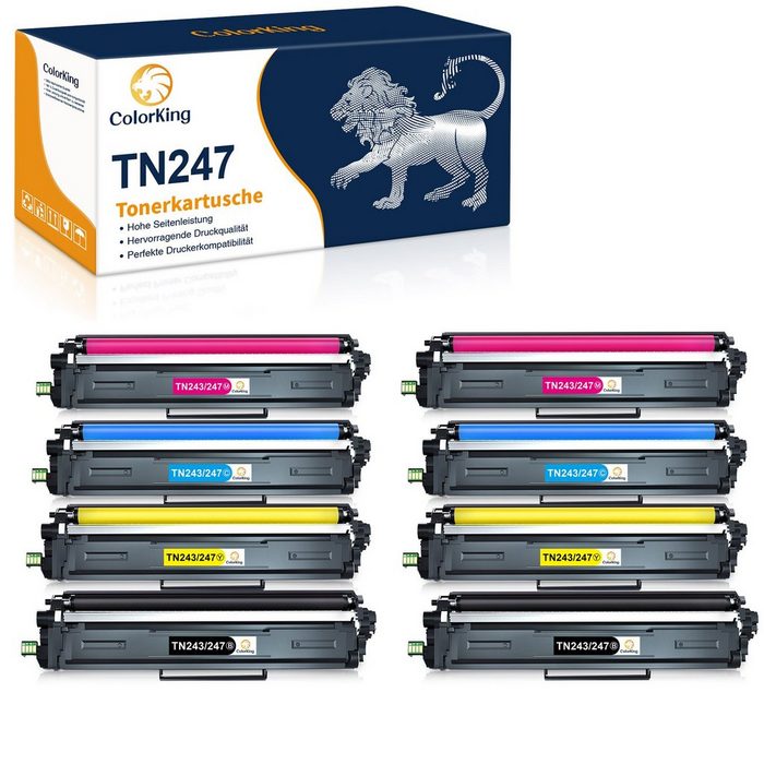 ColorKing Tonerpatrone TN243 TN247 für Brother HL-L3230CDW MFC-L3750CW L3730CDN