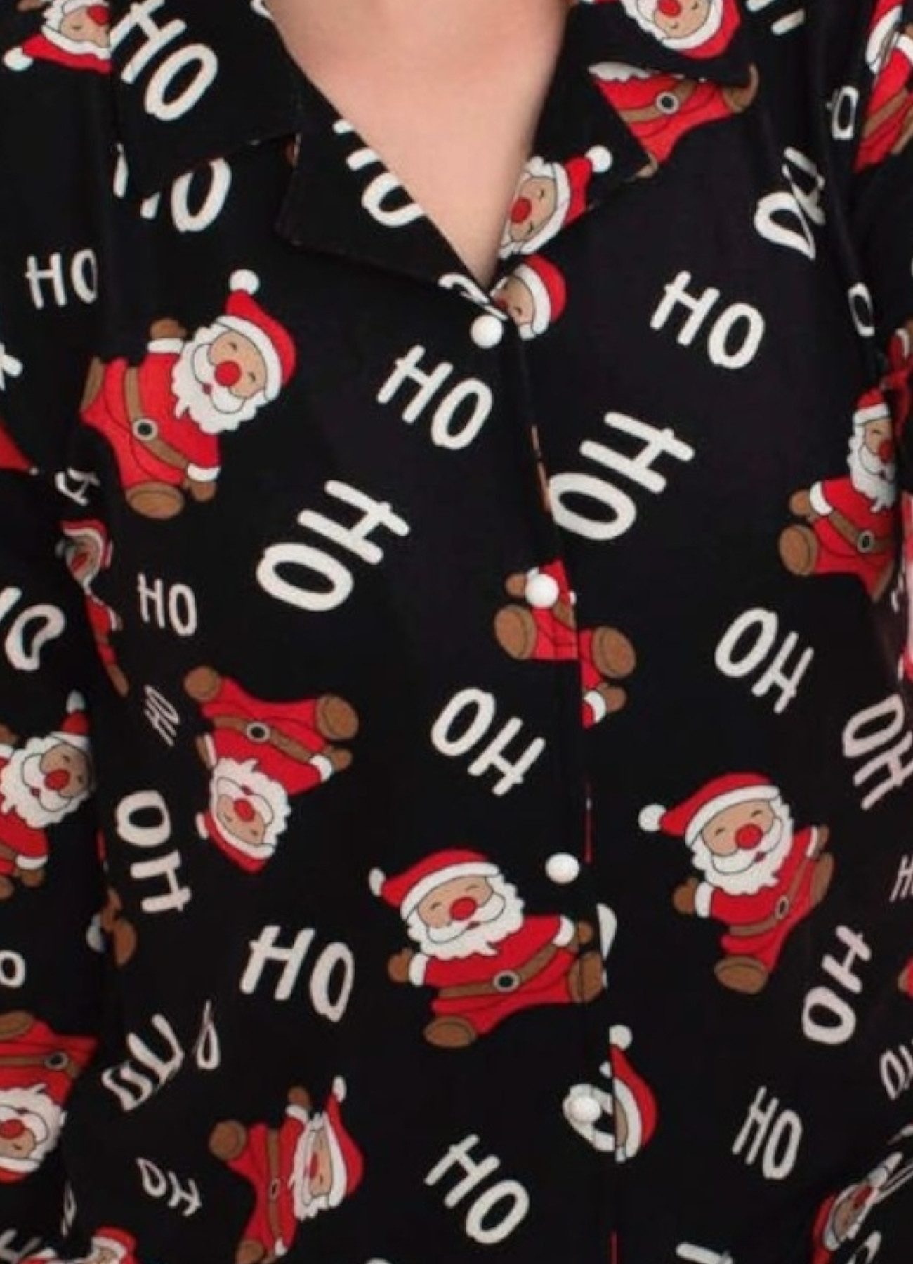 fashionshowcase Pyjama Weihnachts-Design Schlafanzug mit Santa günstig online kaufen